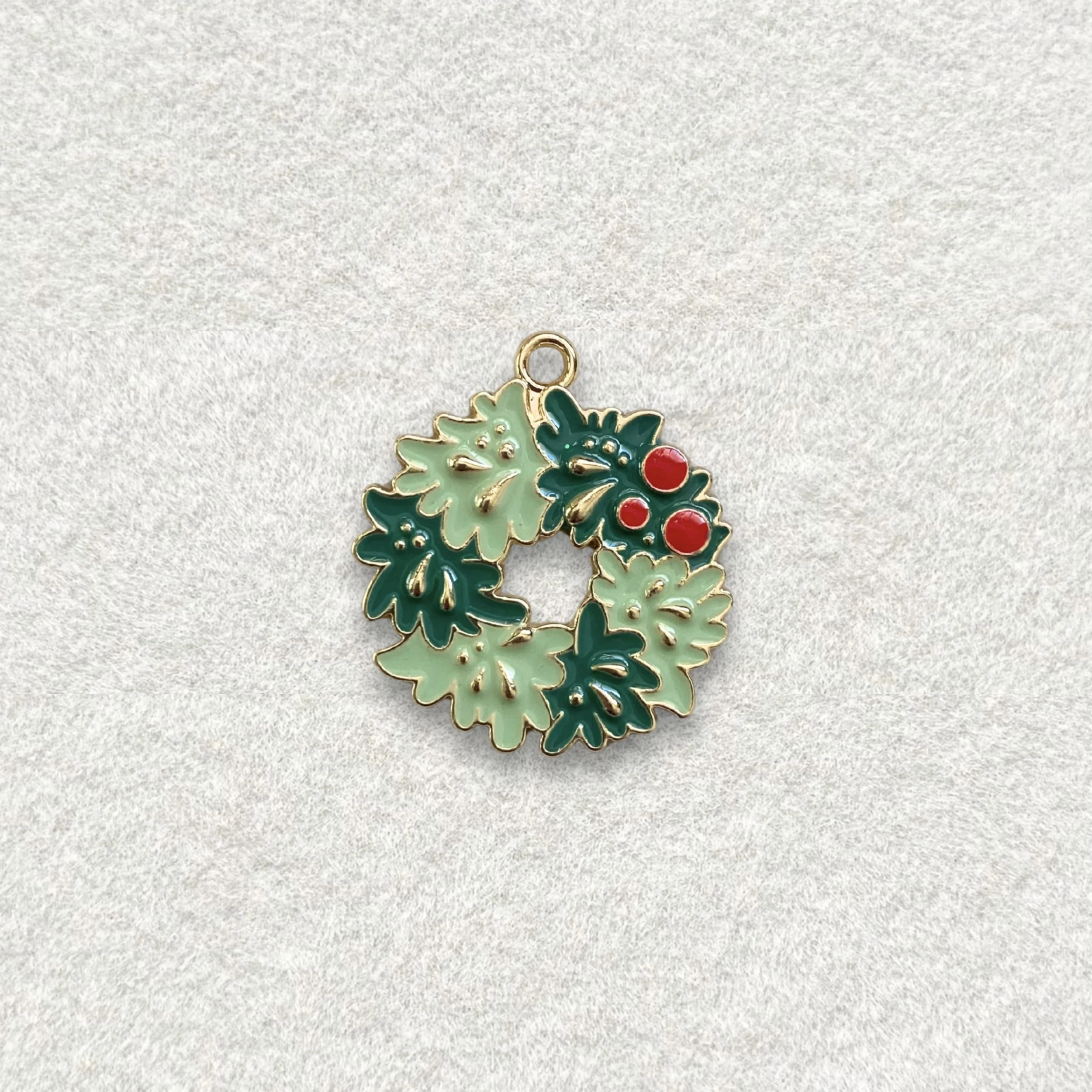 Large Wreath Charm