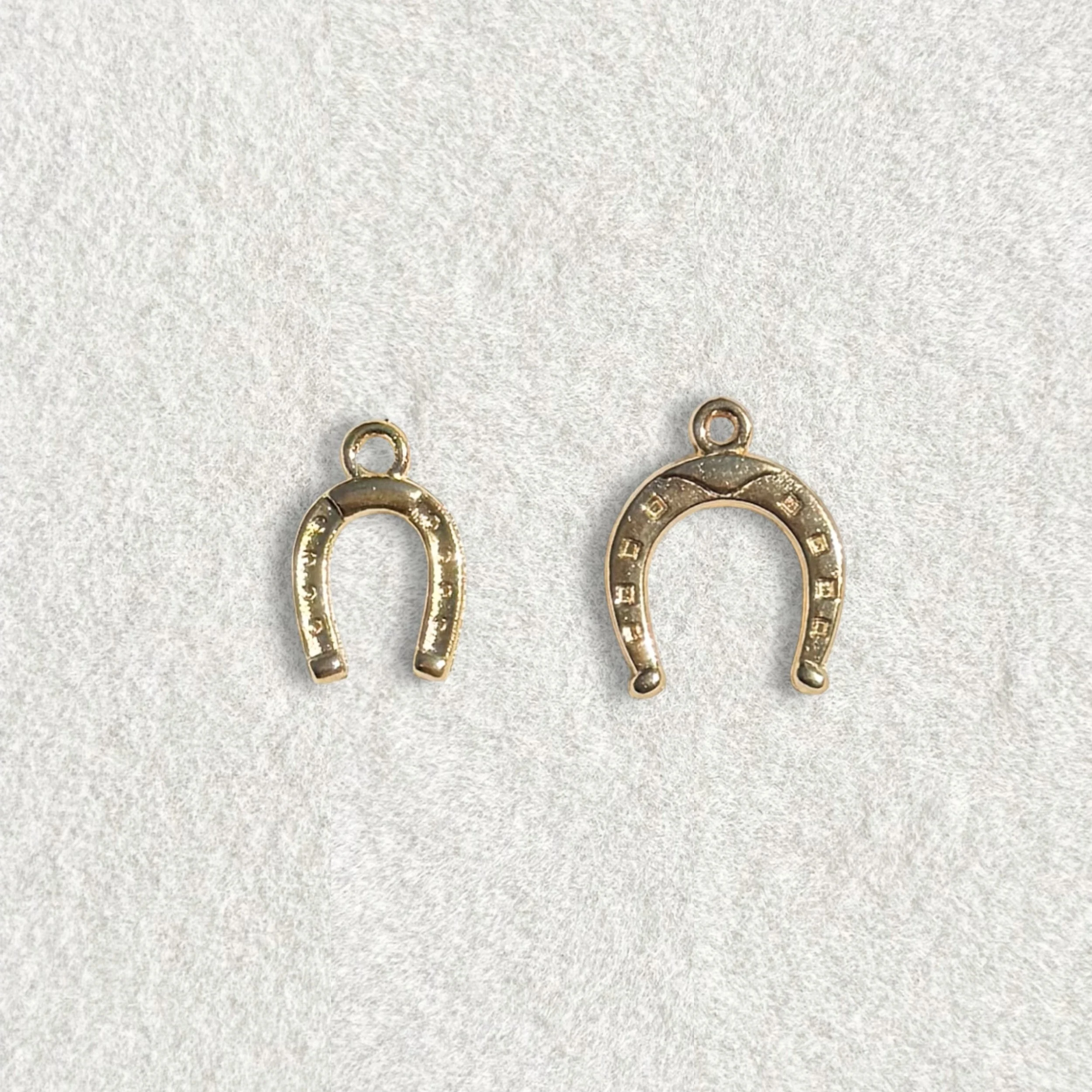 Gold Horseshoe Charm