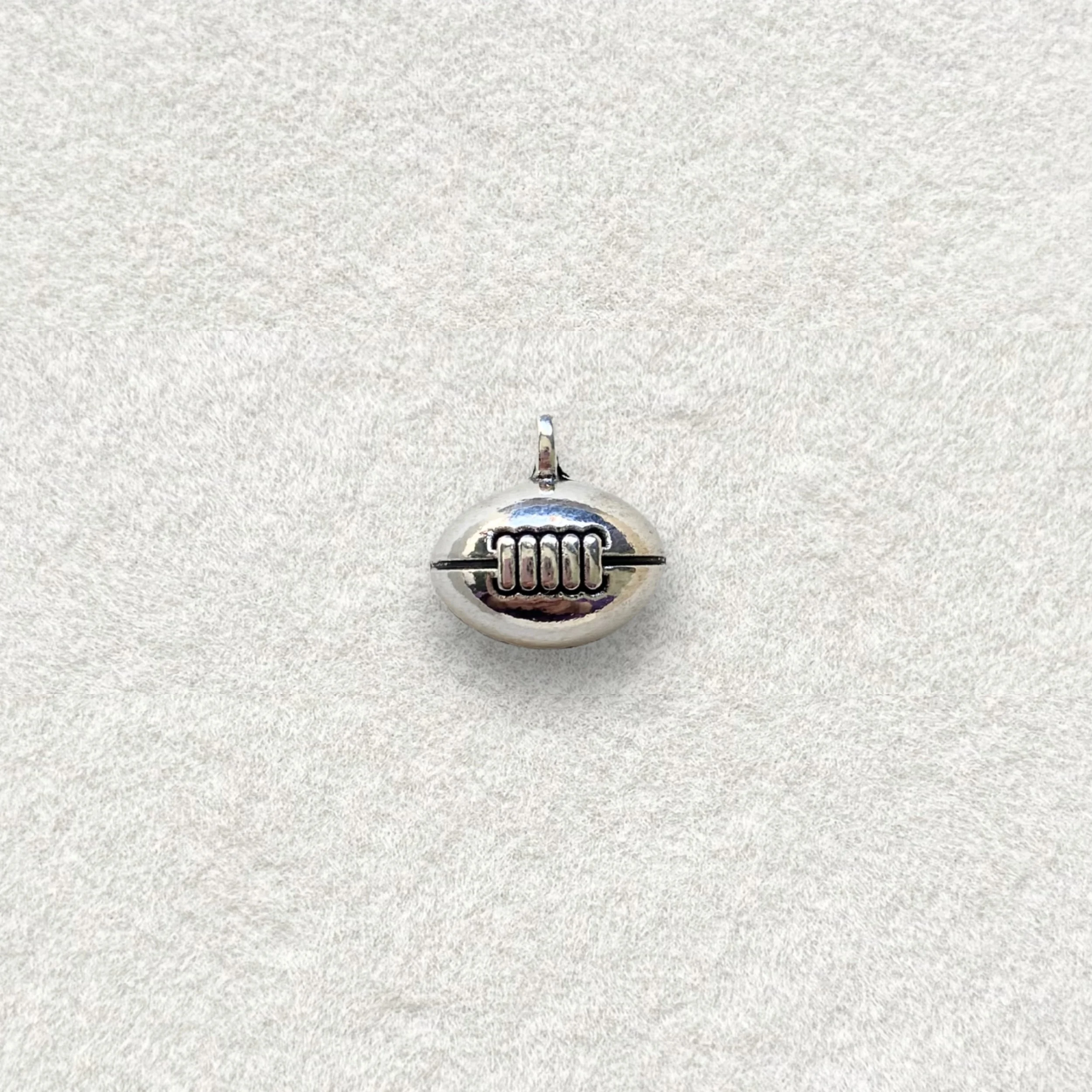 Silver Football Charm