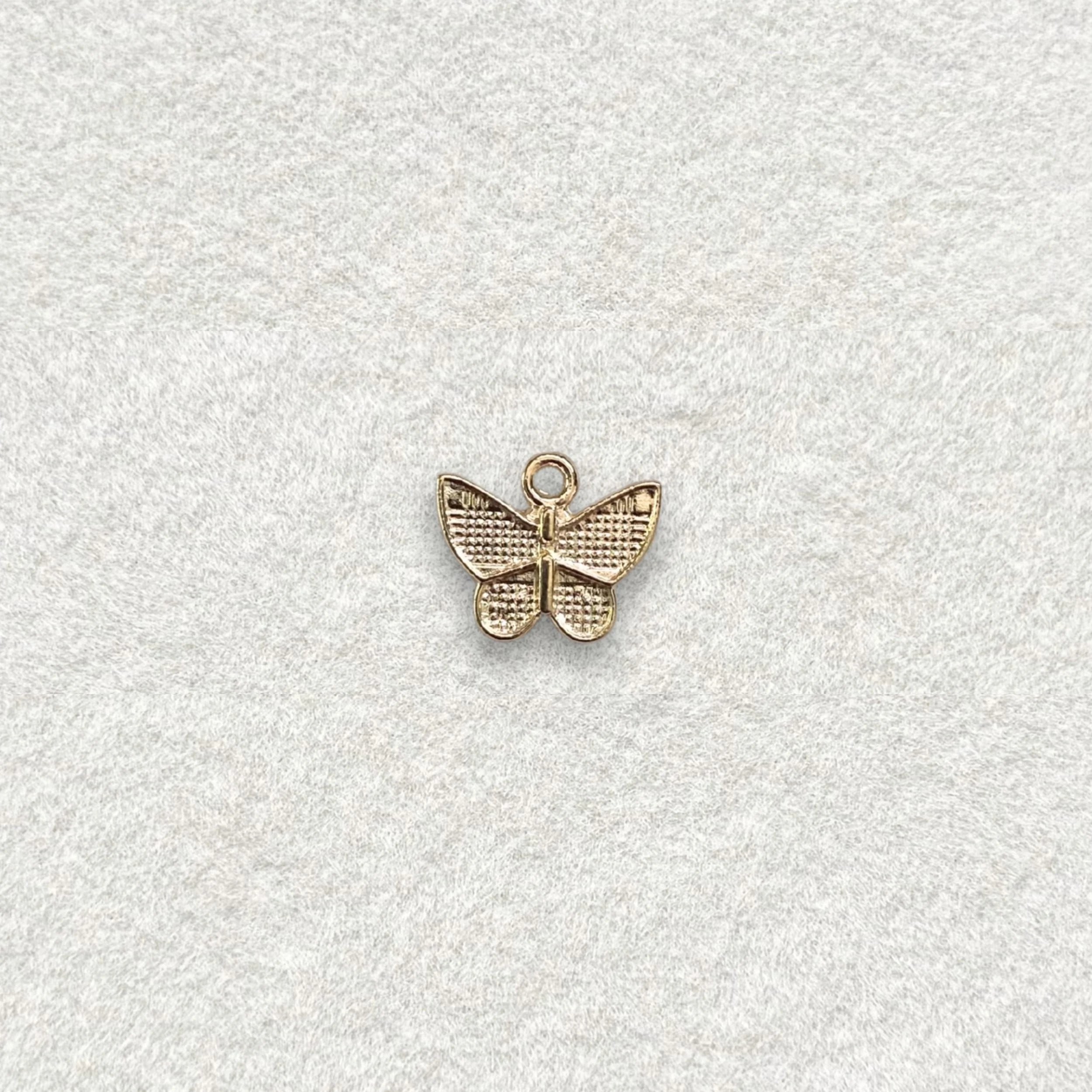 18K Gold Butterfly Charm