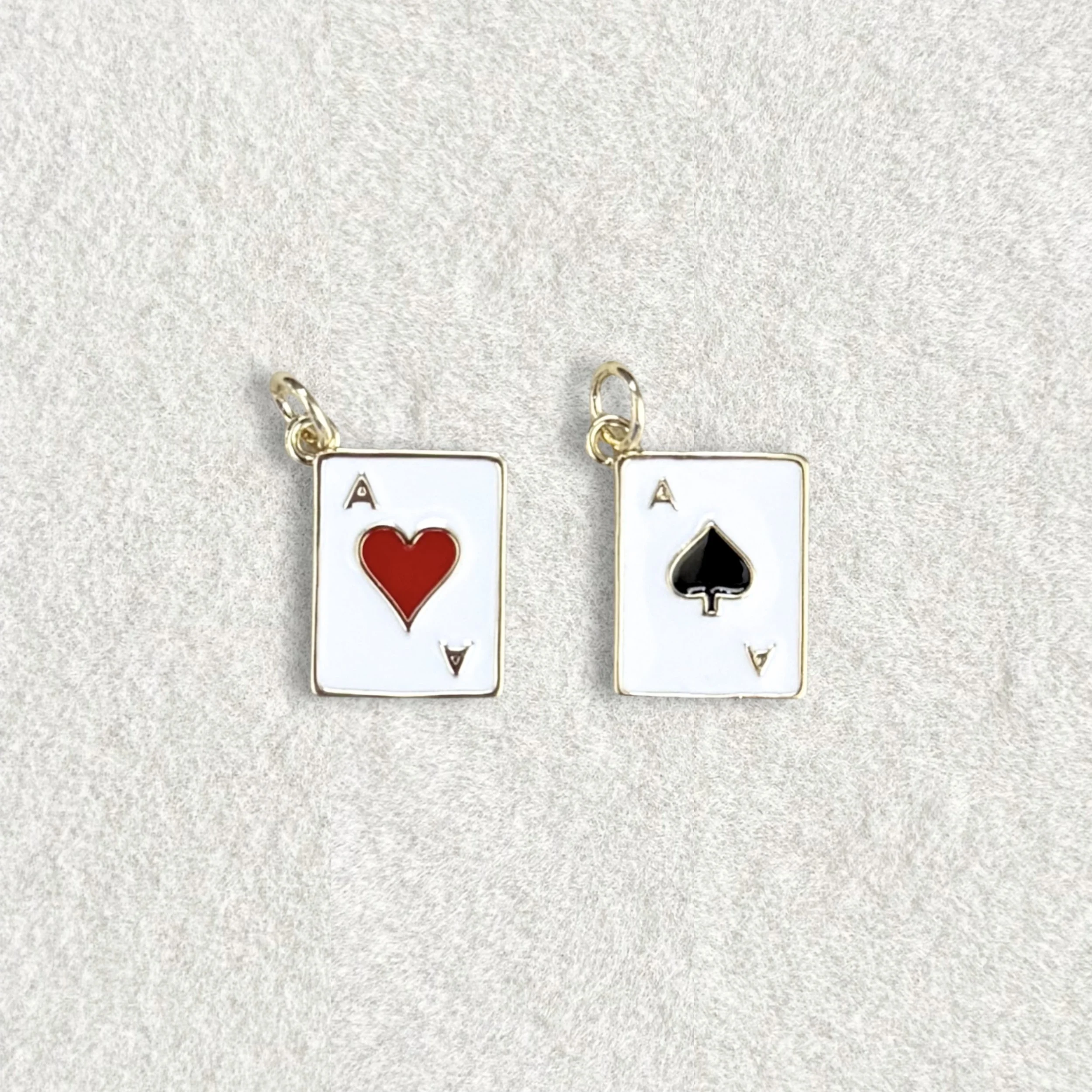 18K Ace Playing Card Charm
