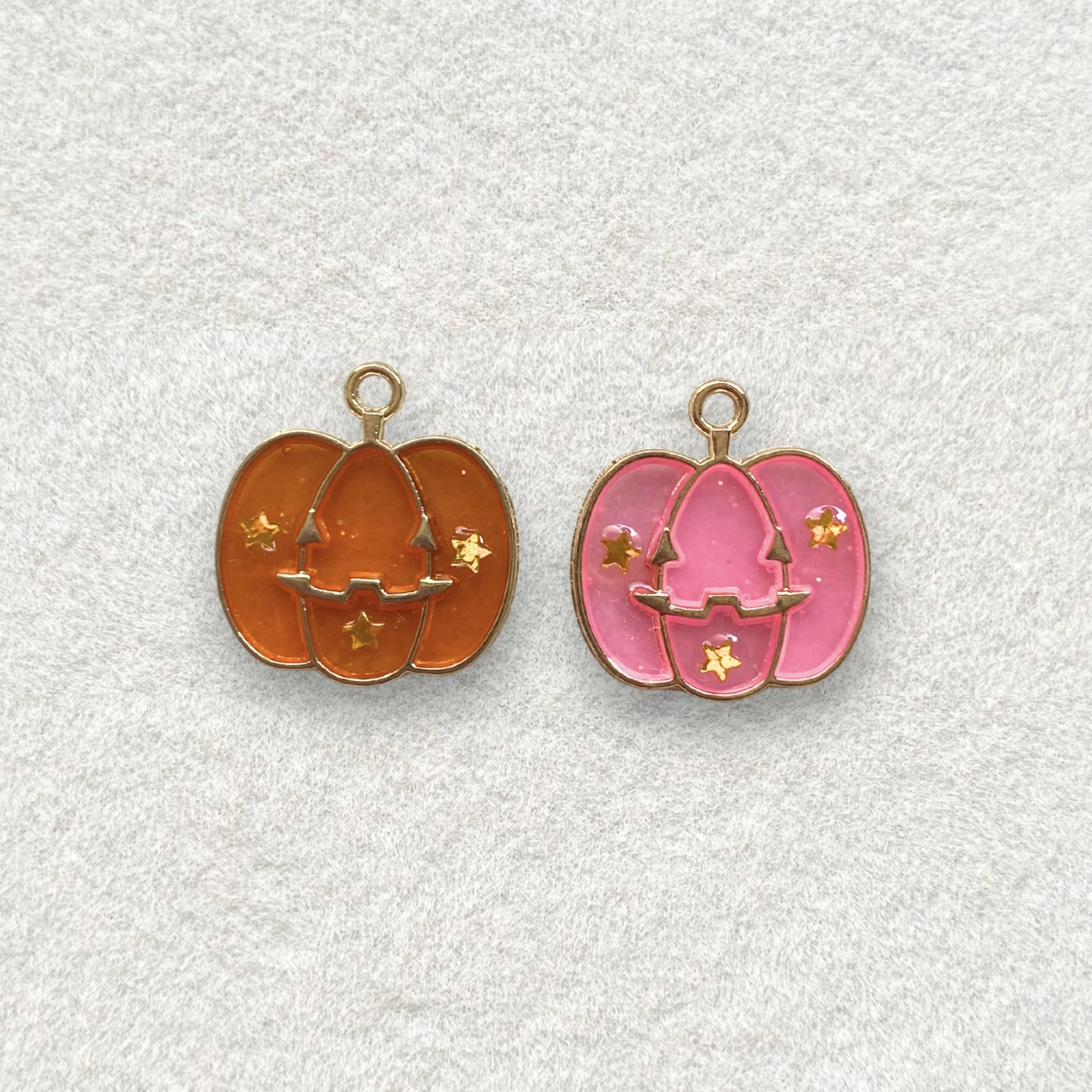 Sparkling Jack-o-lantern Charm