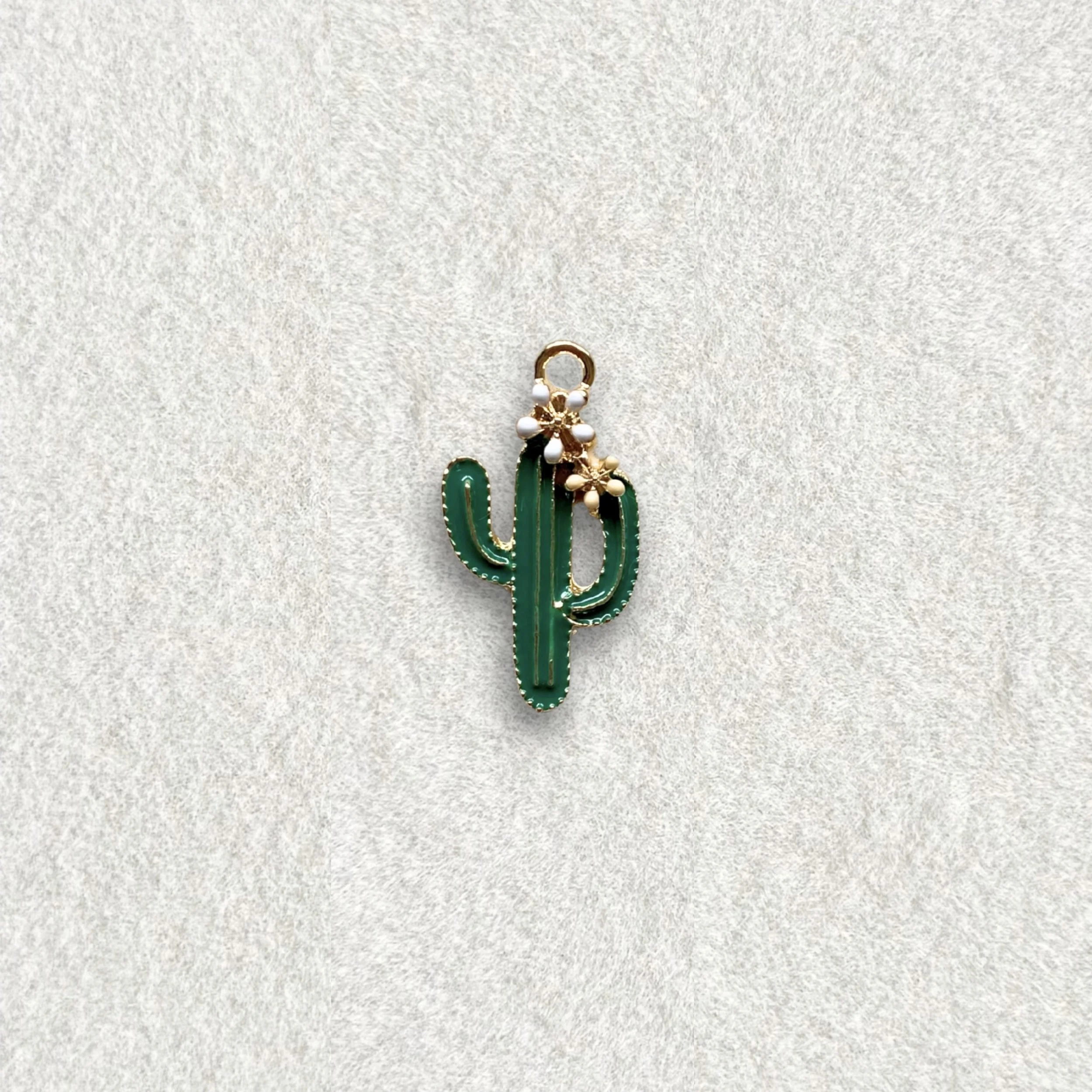 Green Cactus Charm