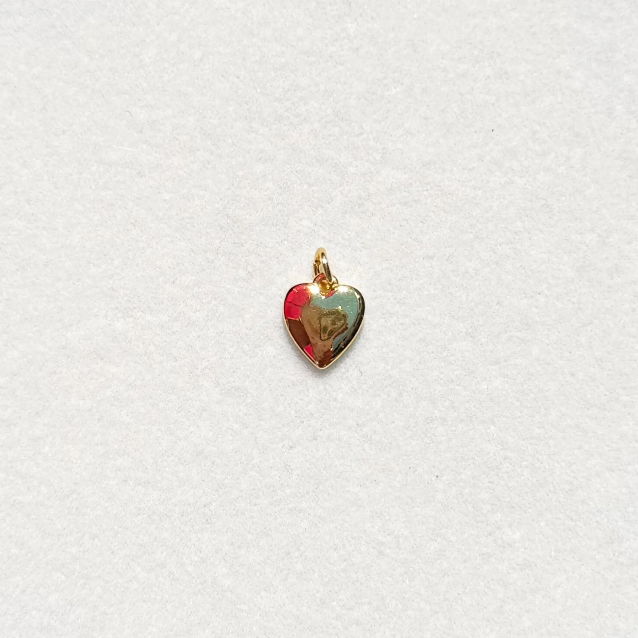 18K Gold Heart Charm