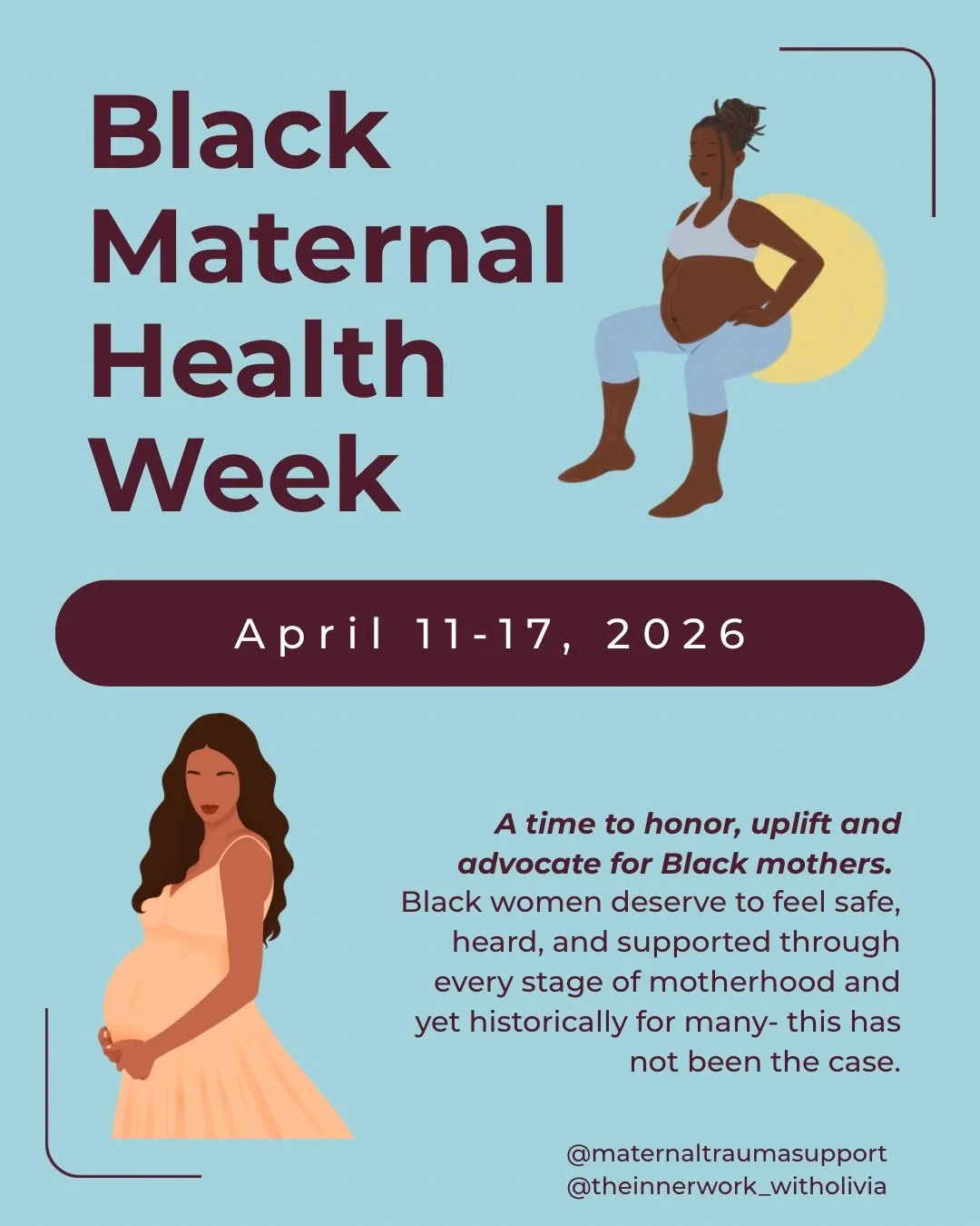 Black Maternal Health Awareness Week is not just a moment or a week- it&rsquo;s a call to action.

Black mothers are navigating systems that too often dismiss their voices, minimize their pain, and overlook their needs. Honoring Black maternal health