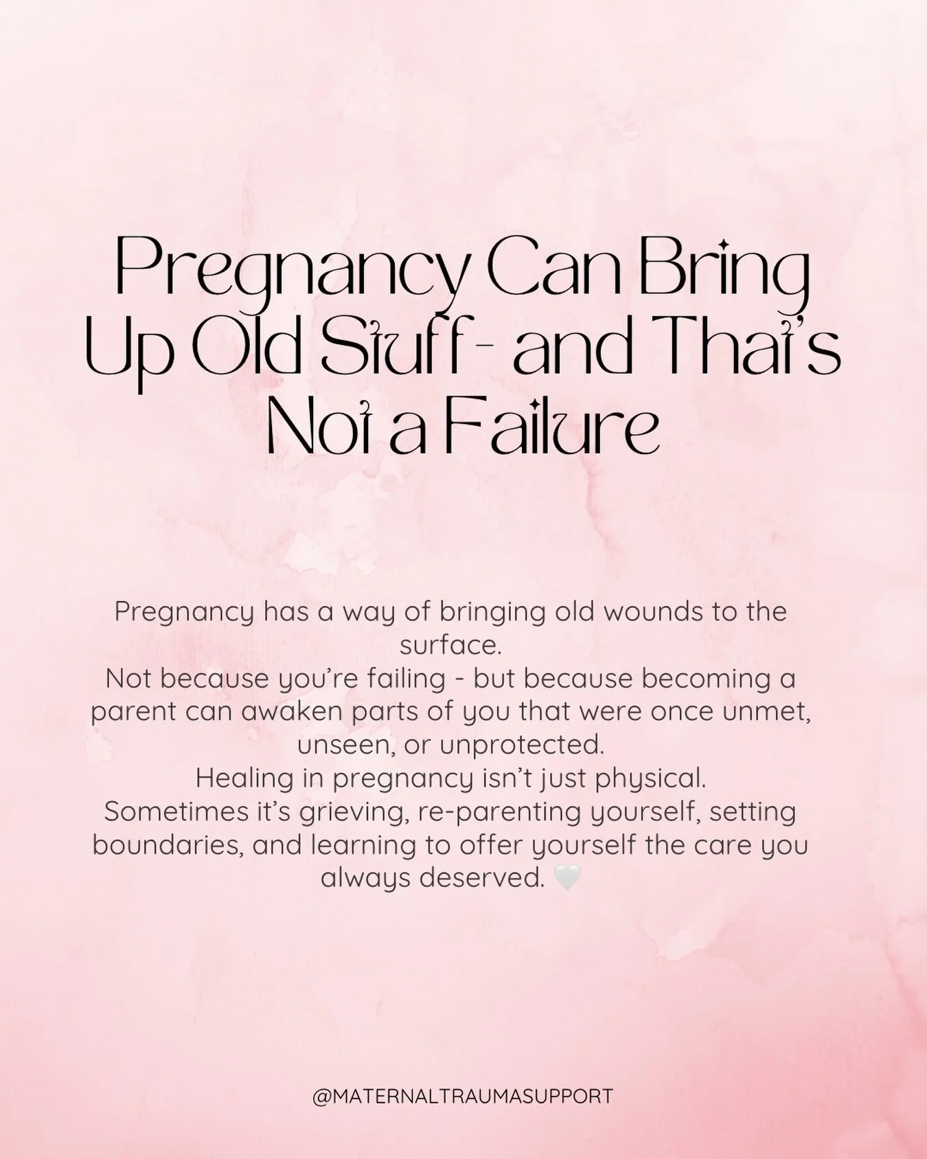 Pregnancy can stir up more than excitement - it can awaken old fears, grief, attachment wounds, and memories we thought we had already healed. Becoming a parent often invites us back into the parts of ourselves that still need tenderness. 🫶

🩷 Inst