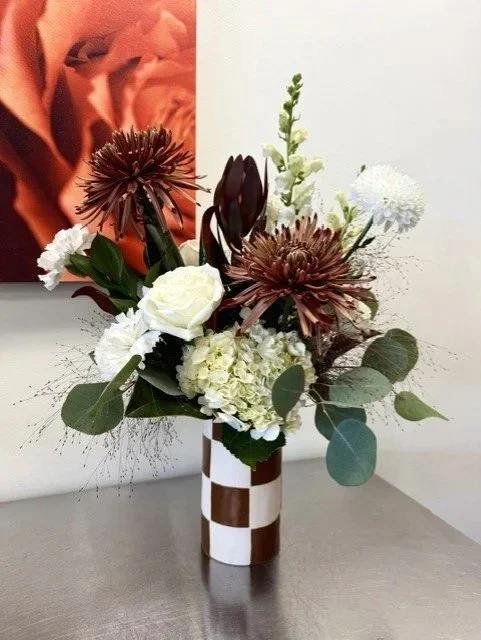 brown & cream check