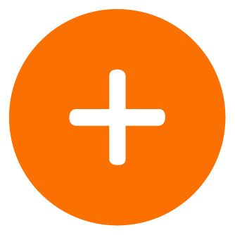 Orange circle with a white plus sign in the center.