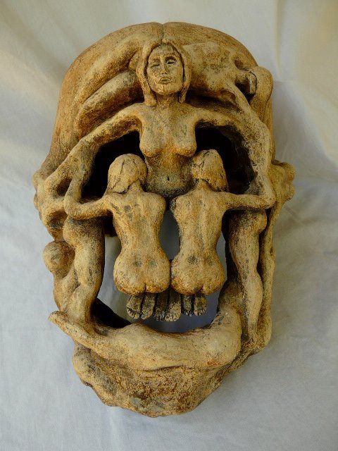 Salvador Dali Skull. I made this at my year at the Academy of Art. Now in a private collection. 