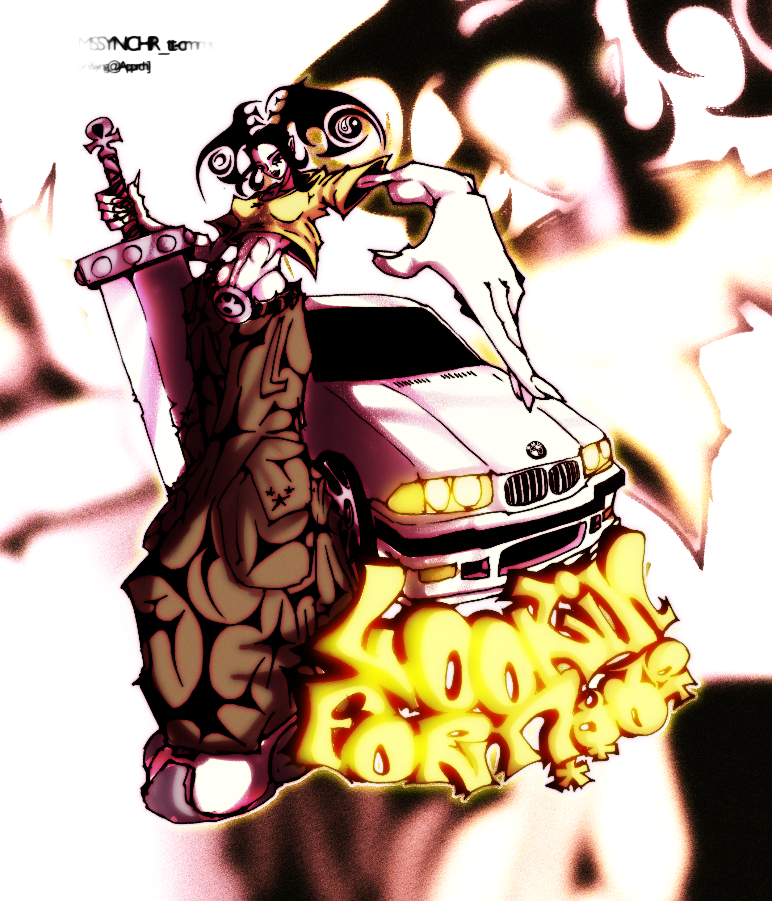 Tattoo design and accompanying illustration