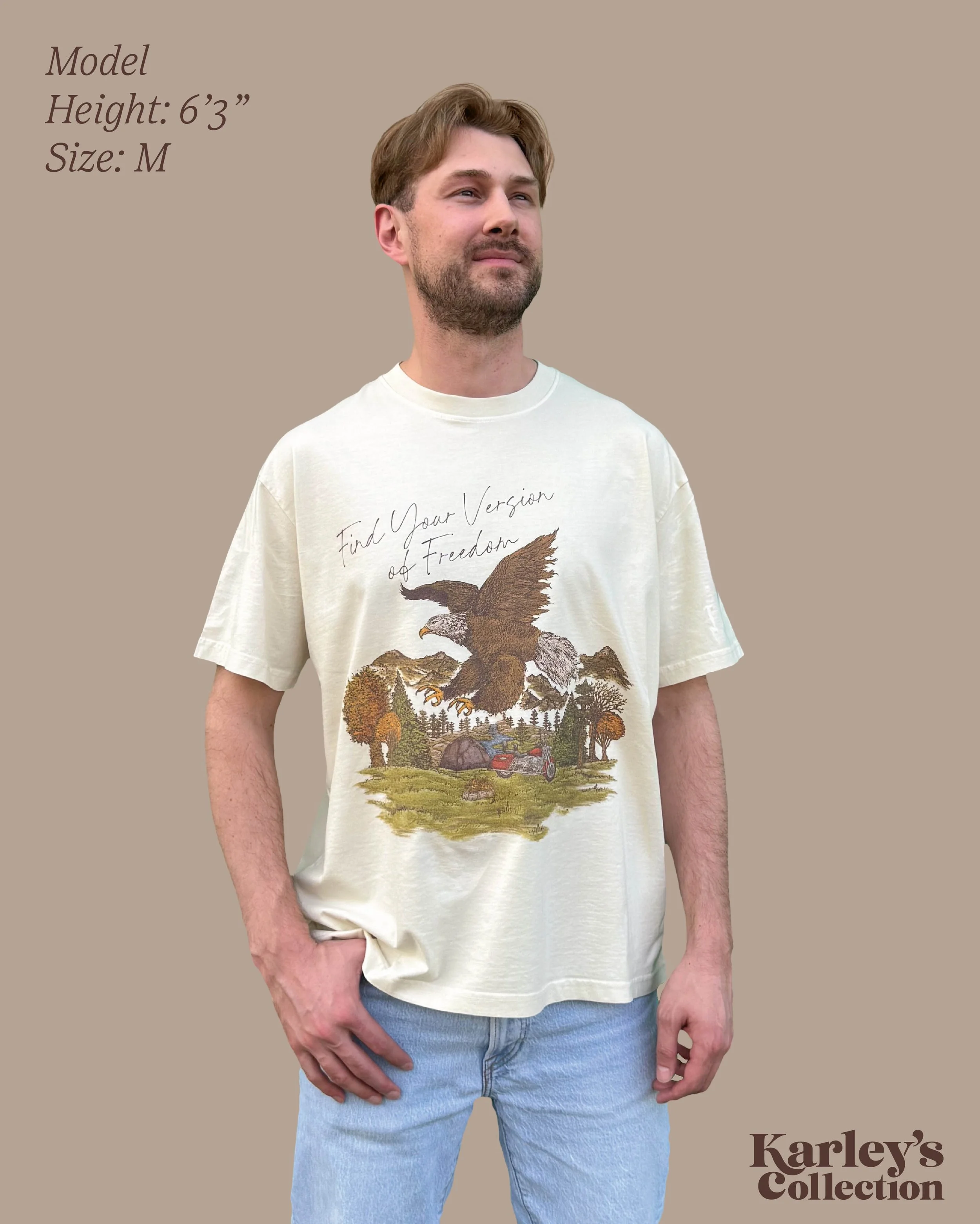 Find your version of freedom design on Oversized T-shirt