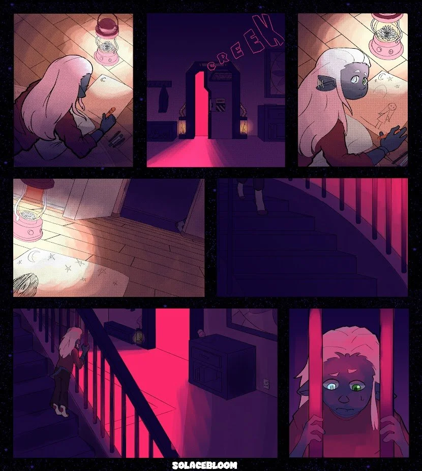 Scary Night Page Spread