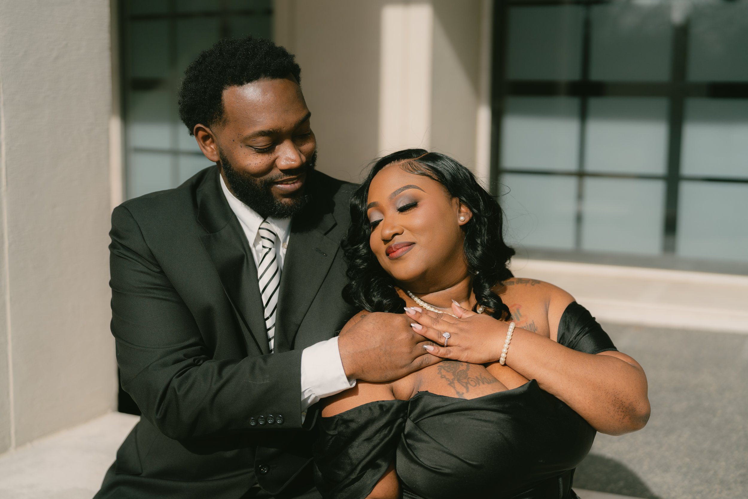 brooks museum engagement photo