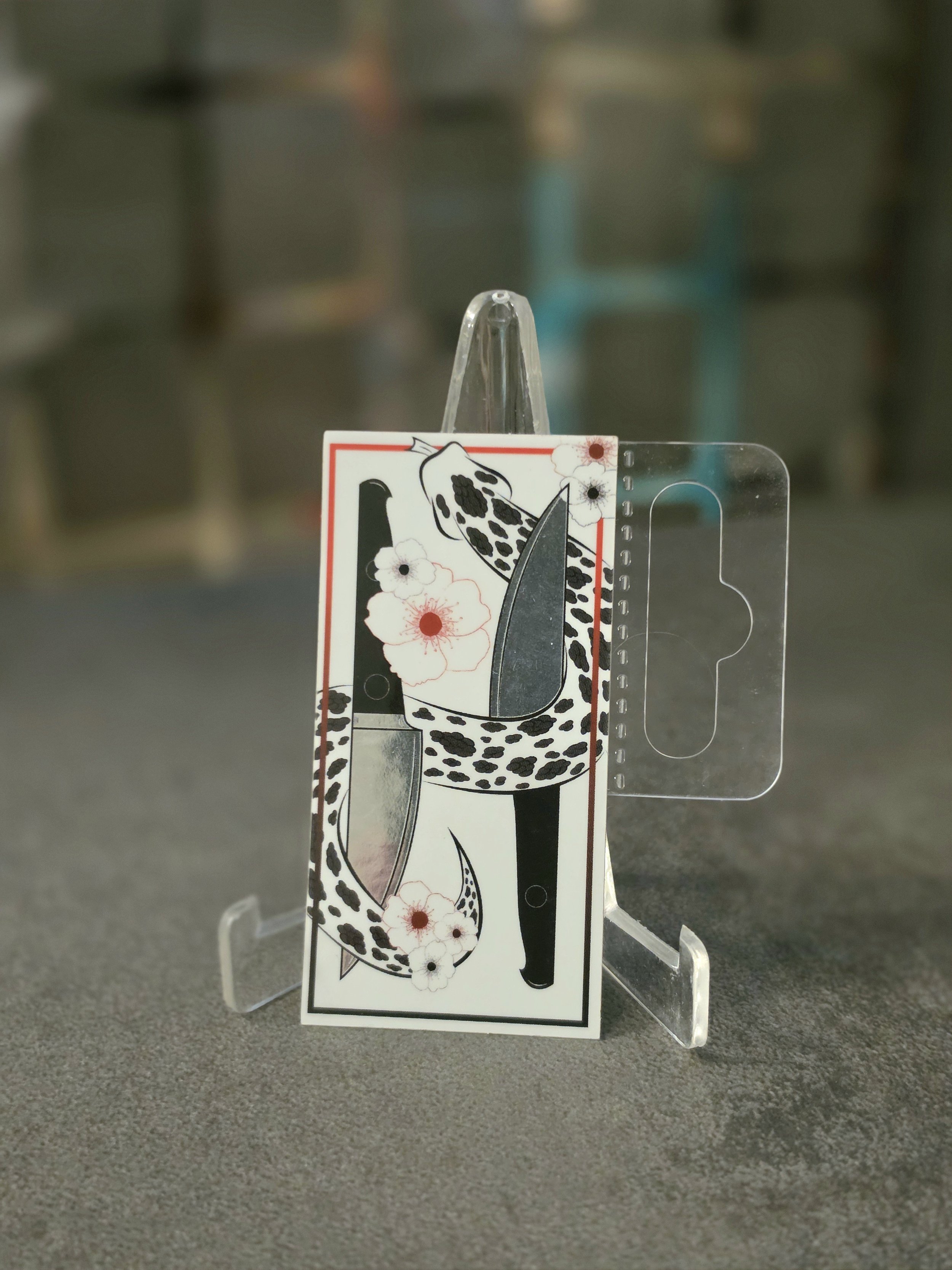 2 Knife Snake Sticker