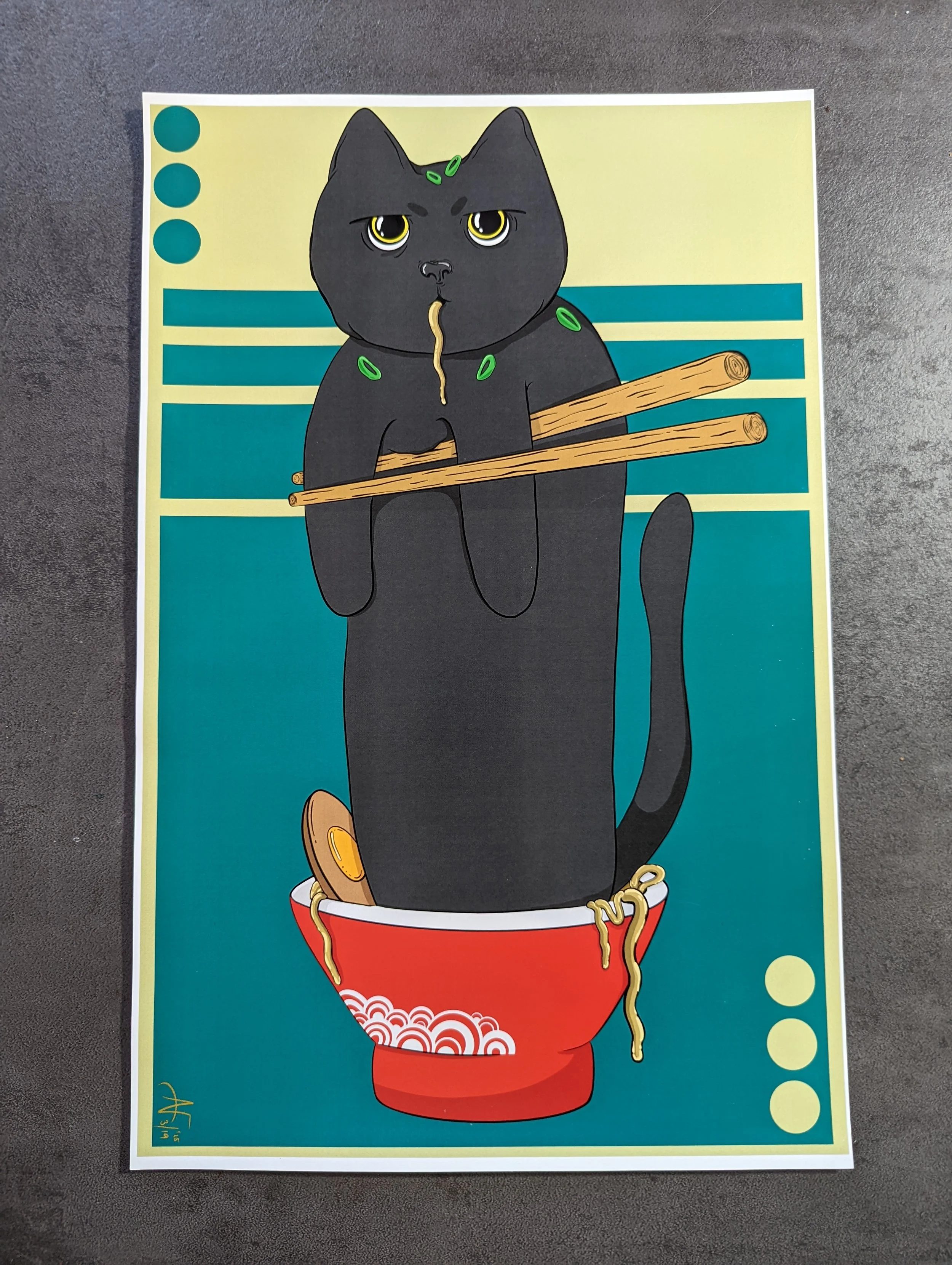 Roundman Ramen Art Print