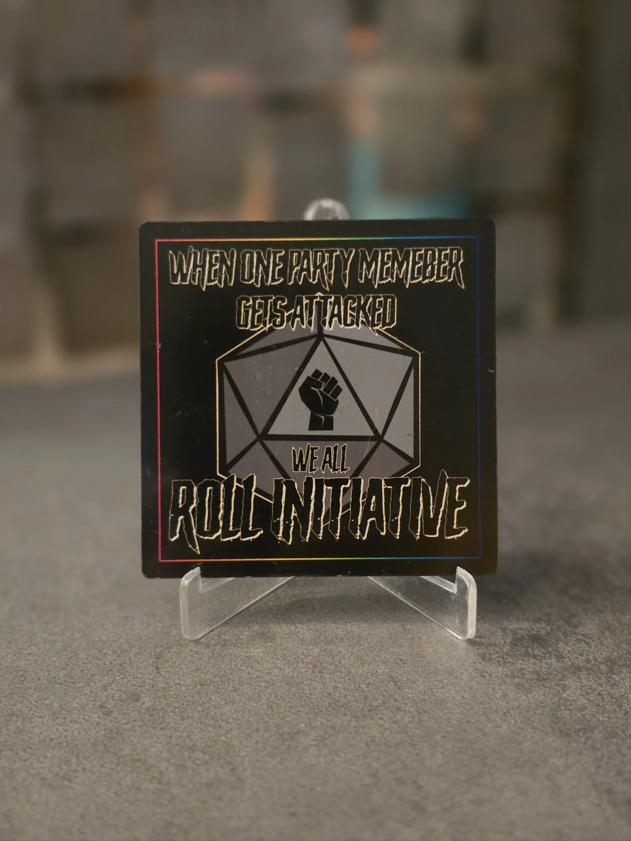 Roll Initiative Magnet - Acrylic
