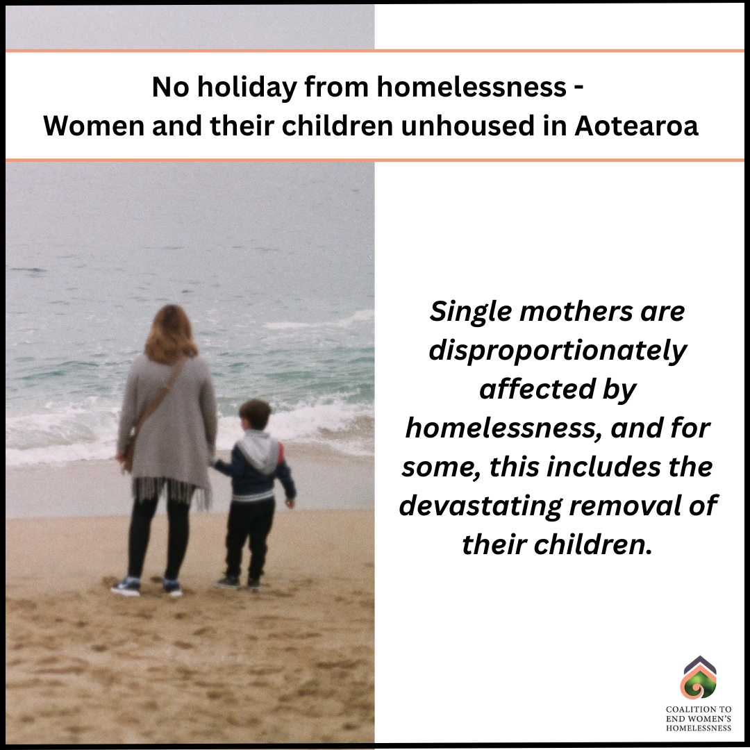 No holiday from homelessness - women and their children unhoused in Aotearoa