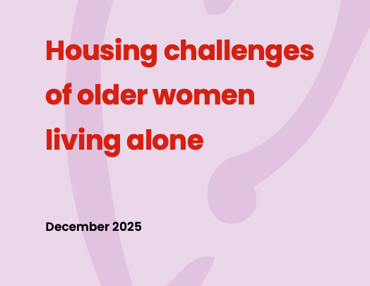 Good Shepherd: Housing challenges of older women living alone