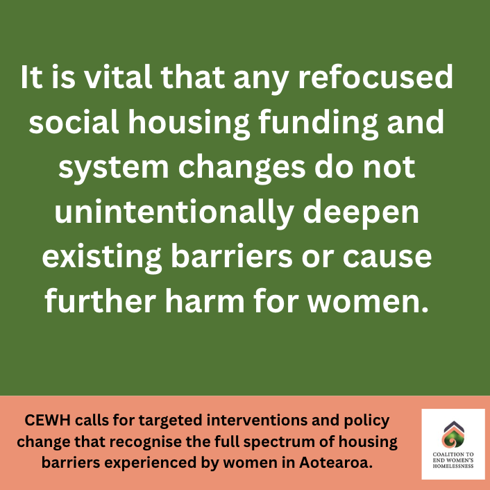 Social housing reform must not deepen existing barriers or cause further harm for women