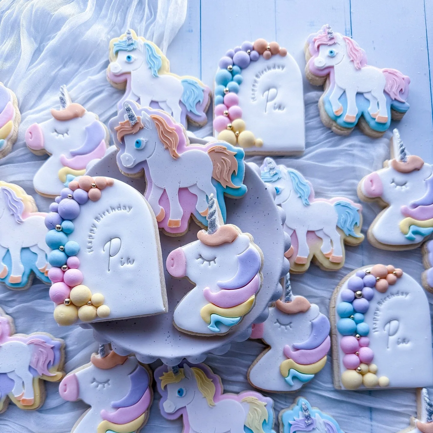 These cookies are proof that unicorns are real&hellip; and they&rsquo;re delicious 😍🦄 

99% sure these unicorns taste like birthday magic&hellip; 1% sure they taste like regret when you realise you only ate ONE. 😂 Which team are you on? (Eat immed