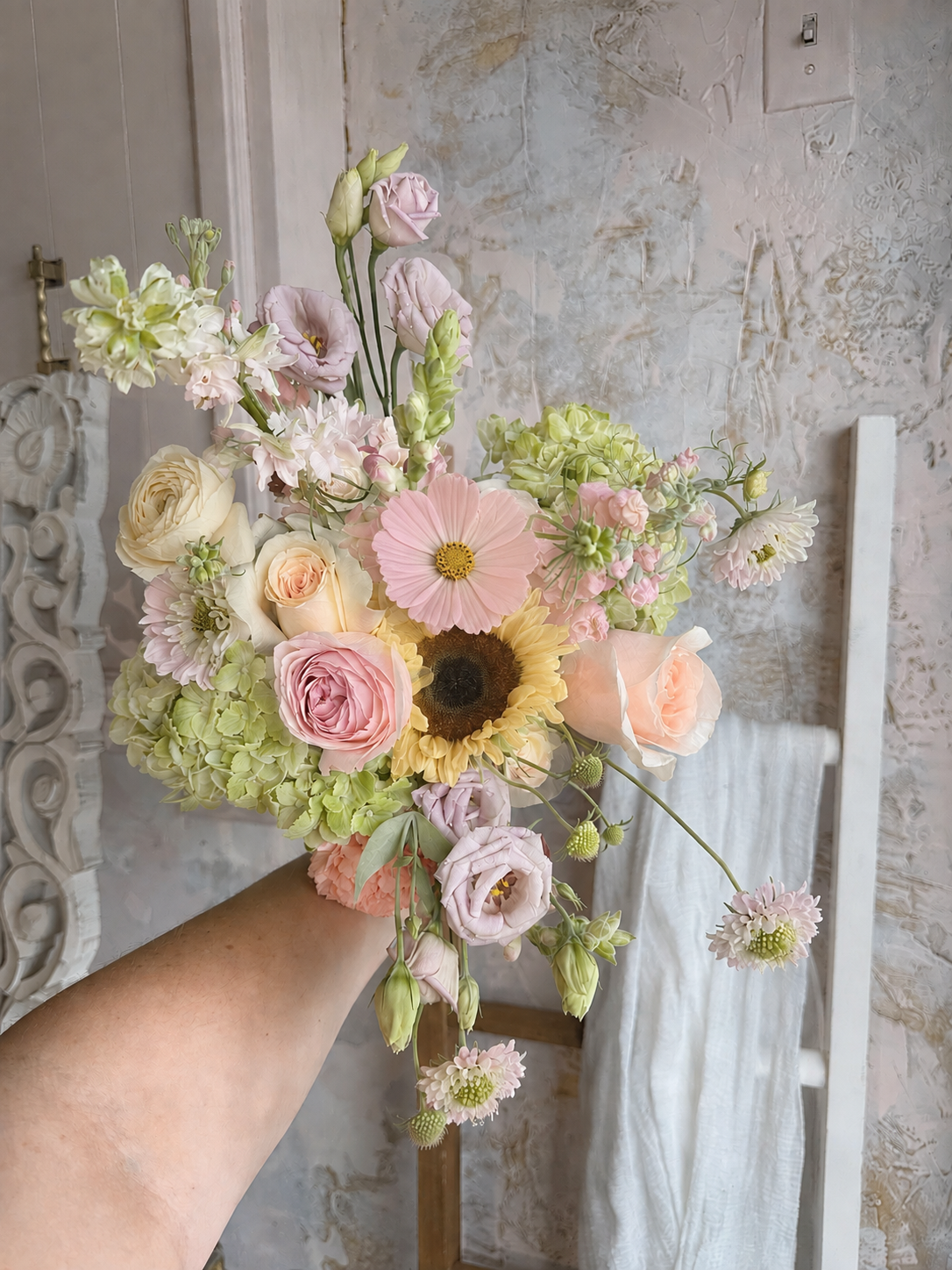 Little Lime's Choice - Soft Pastels - Hand Tied Mixed Bouquet