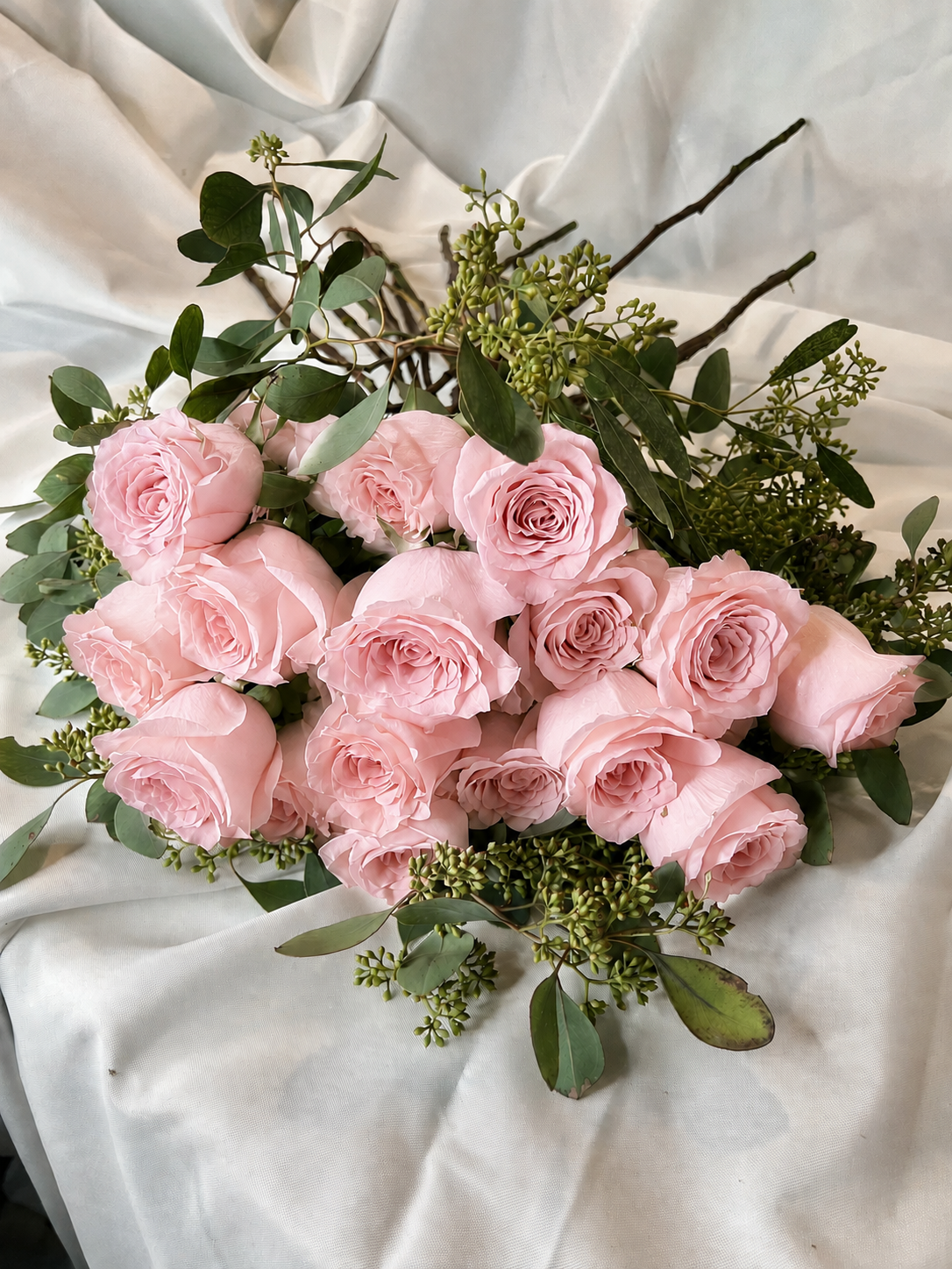 Blush Pink Roses - Hand Tied Bouquet