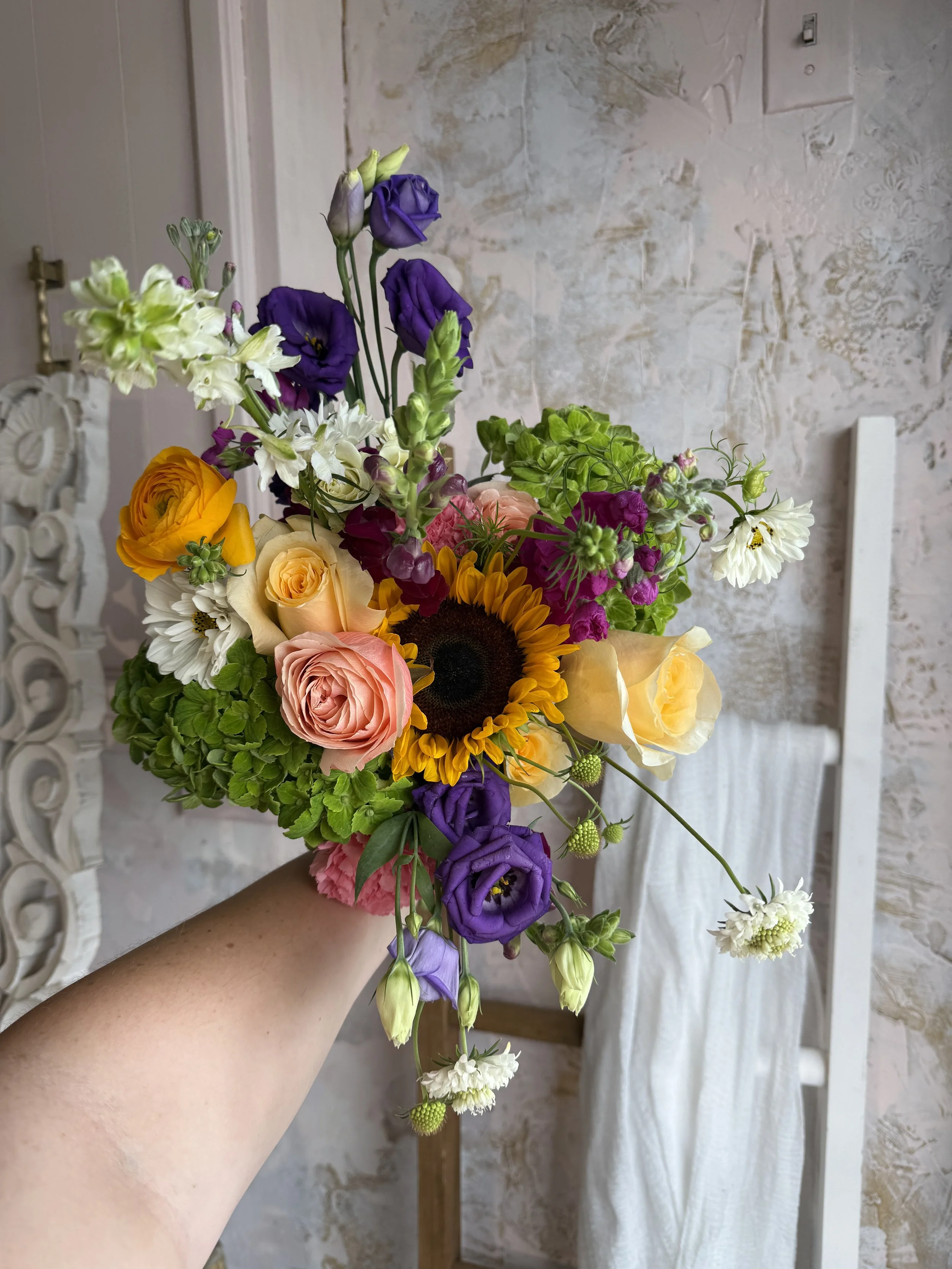 Little Lime's Choice - Bold & Beauty - Hand Tied Mixed Bouquet
