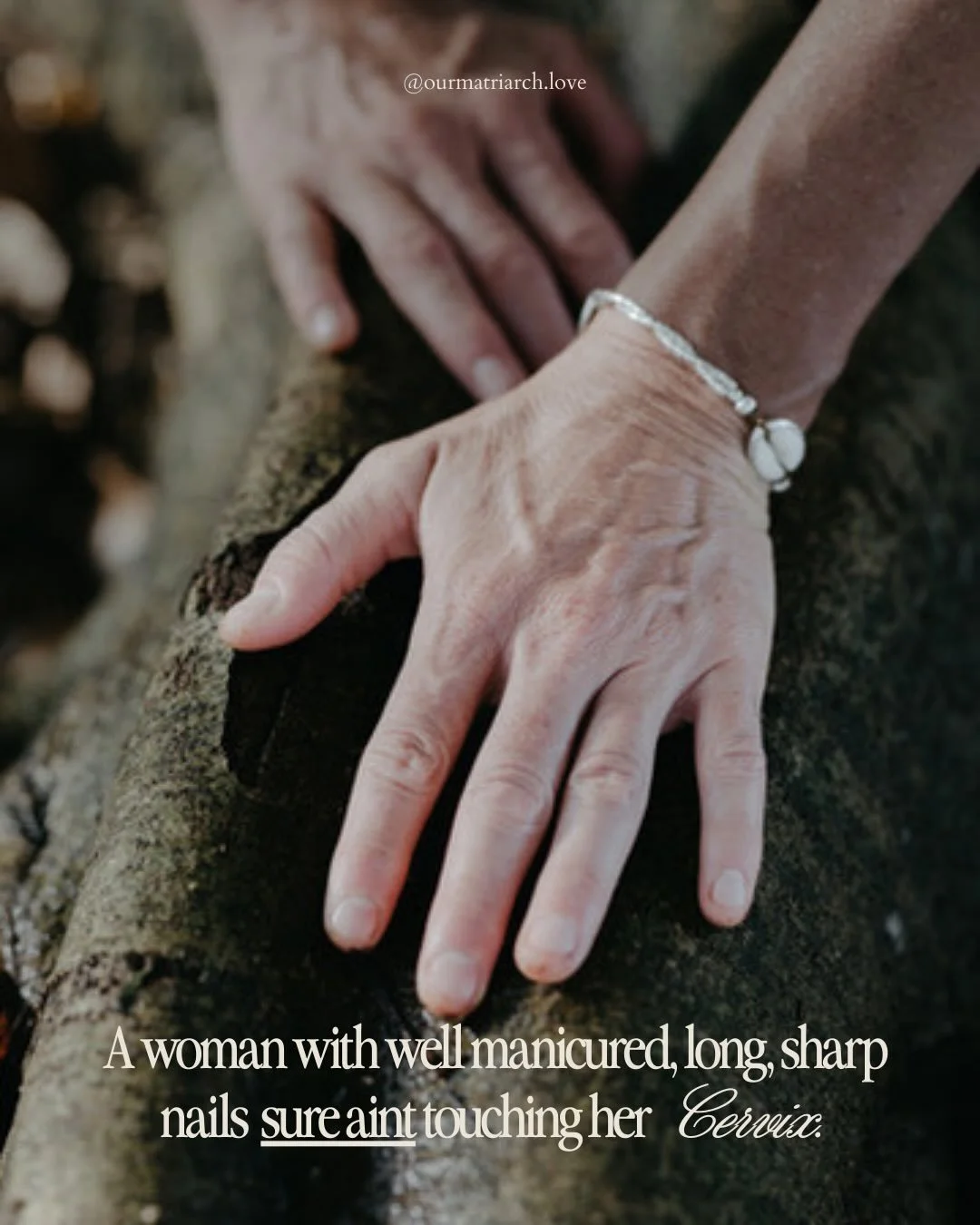 Touch has the power to bring us into deeper relationship with our bodies.

If you&rsquo;ve found a way to touch your cervix with long, sharp, painted nails, you&rsquo;ll have a hard time convincing this midwife to believe you. 
If I were a cervix and