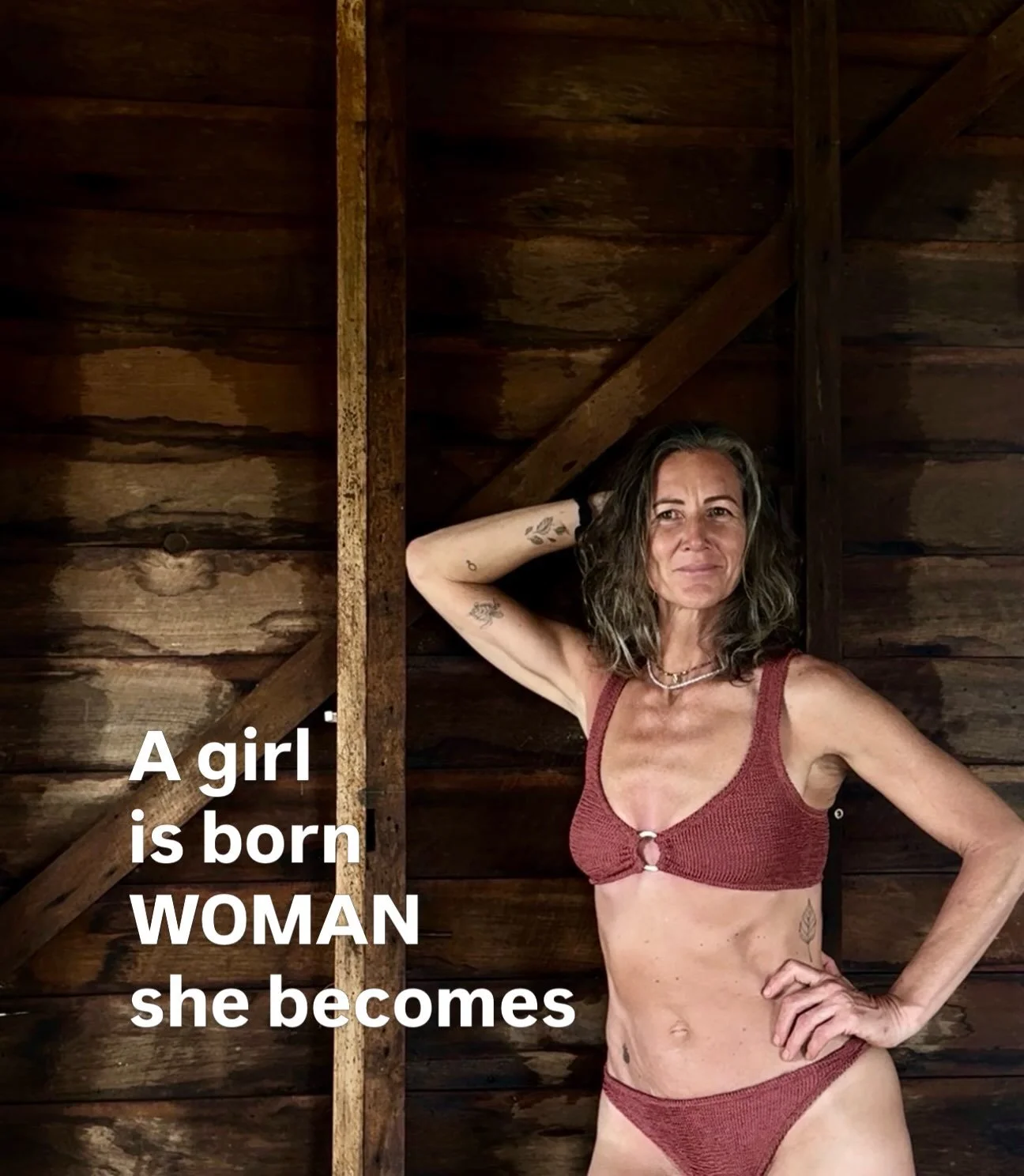 A girl is born
A WOMAN she becomes
Biology
Through the body of another woman.
From womb, 
through cervix
through vagina
Anatomy.
Birthed
through the arches of her pelvis
The veils of her vulva.
Physiology.
A girl is born
A WOMAN she becomes
From Endo