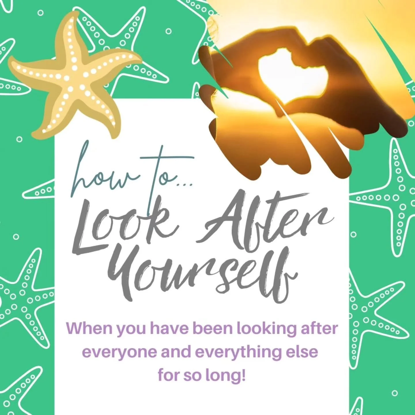 Have you been looking after everyone and everything else for so long that looking after yourself is a foreign concept?

Self care and reconnecting with yourself can start with a simple, small step. 

1. Take a moment for yourself. It doesn't have to 