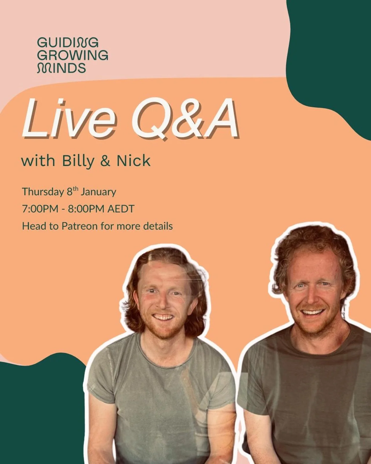 We&rsquo;re kicking off 2026 with a live Q&amp;A with Billy &amp; Nick tonight! 

Head over to Patreon (free to join) for more details including the recipe for our PCP Spritz 🍹✨