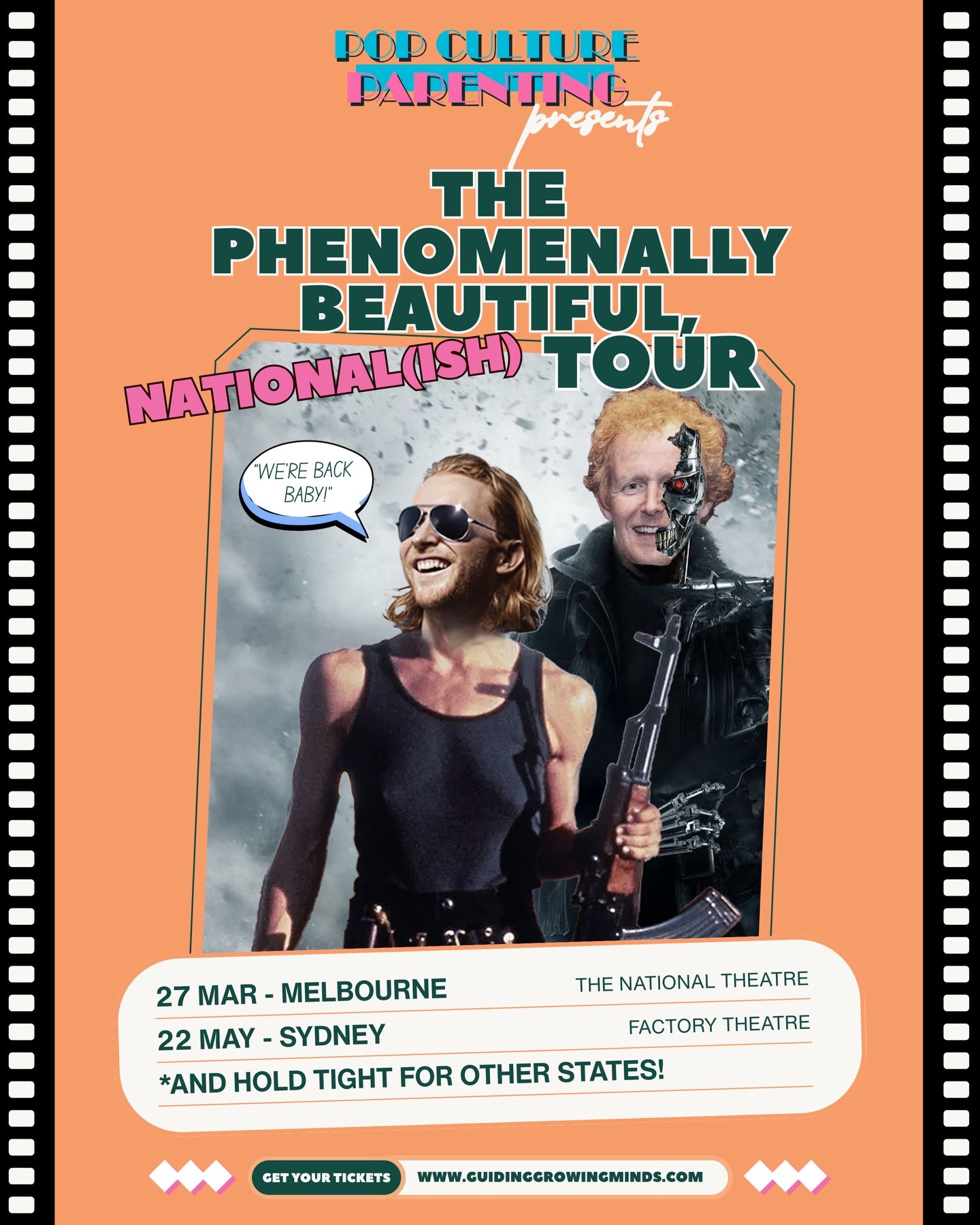 💥We&rsquo;re back baby!💥 

@popcultureparenting presents&hellip;

✨The Phenomenally Beautiful, National(ish) Tour✨

A night full of connection &amp; celebration 🙌🏼 

Tickets to our Melbourne and Sydney shows are now available! 

Visit www.guiding