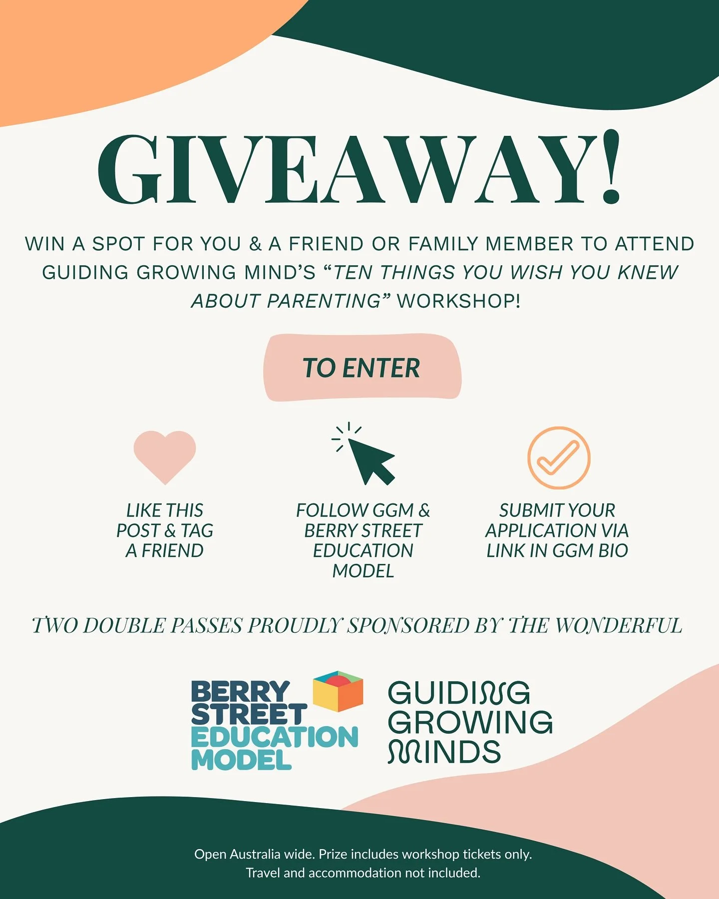 🚨 Entries Closed 🚨 

✨BSEM X GGM Giveaway!✨

We&rsquo;re joining forces to offer two parents or caregivers (and the friend they&rsquo;d love to bring) an incredible opportunity - a free double pass to the &ldquo;Ten Things You Wish You Knew About P