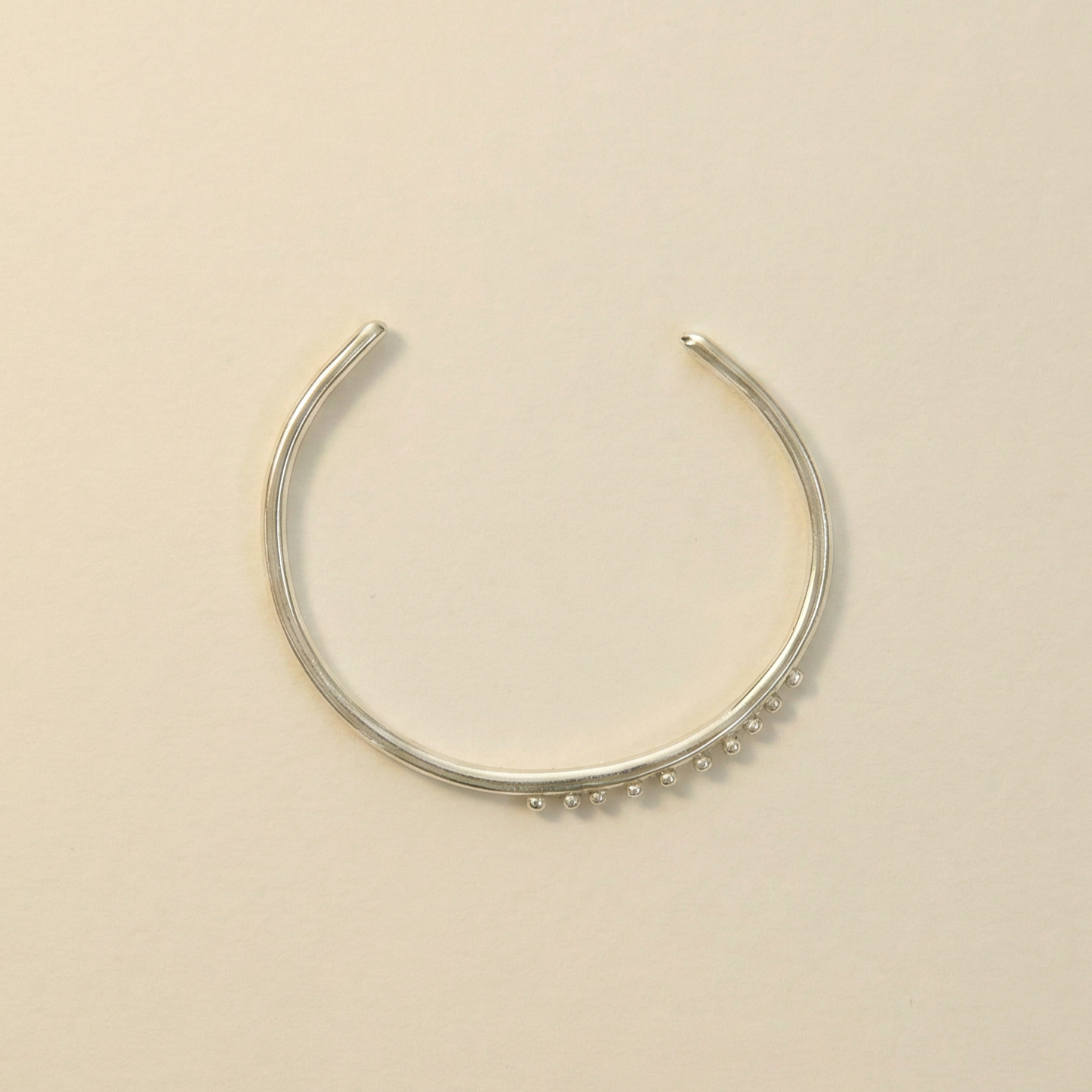 dots cuff silver bronze