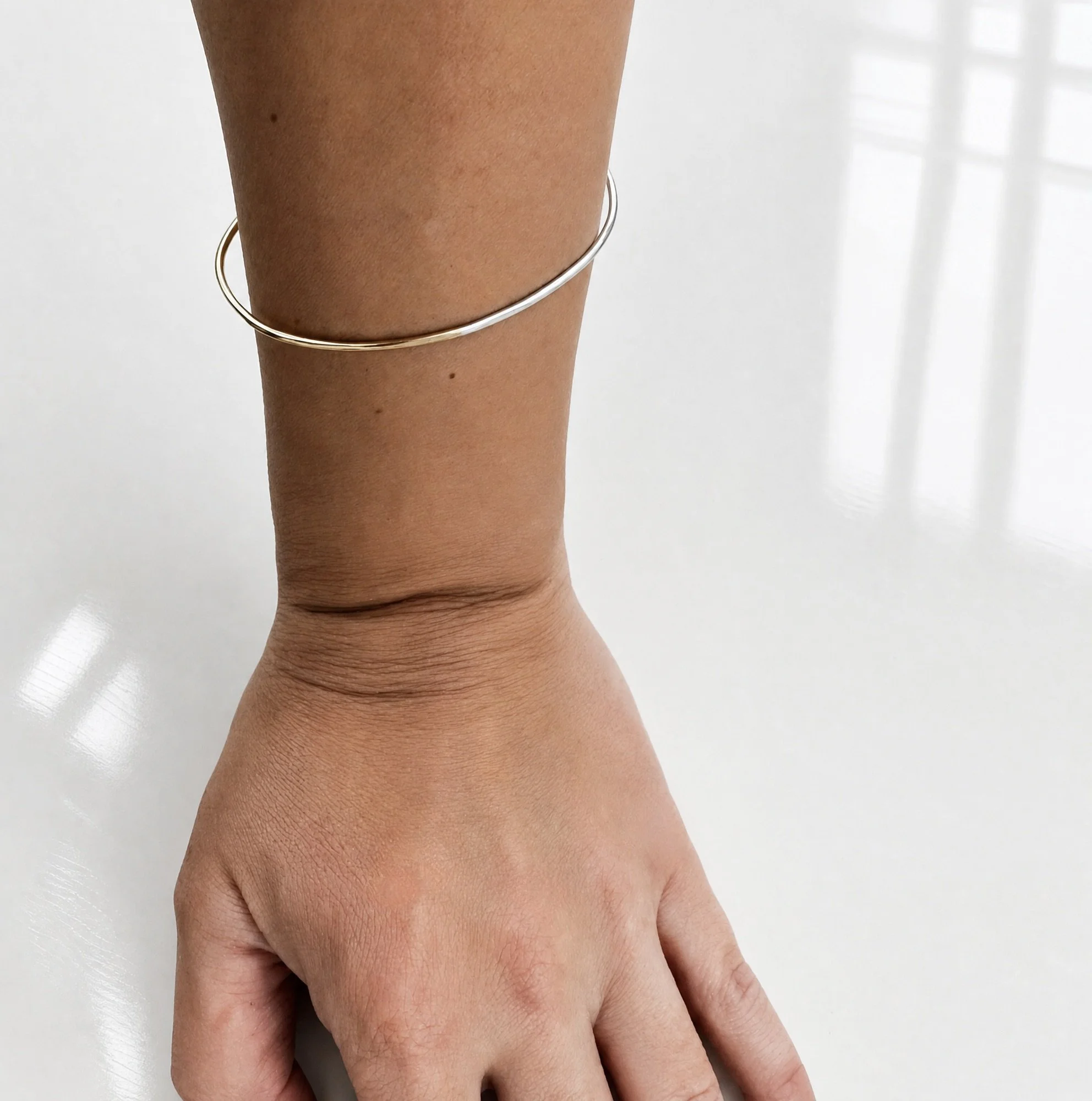 mix it up oval bracelet silver gold
