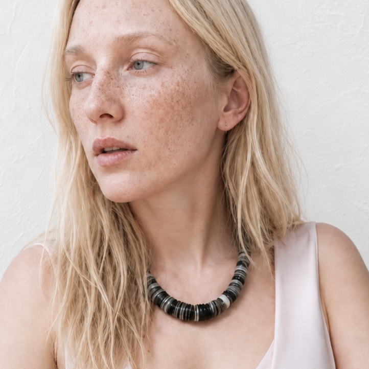 black lip shell necklace