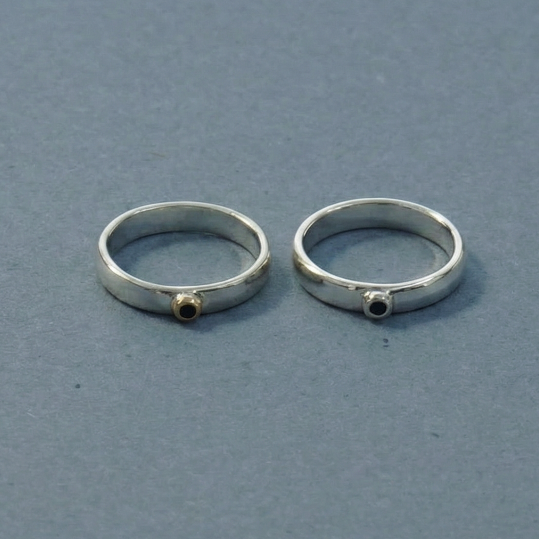 smoky quartz silver ring