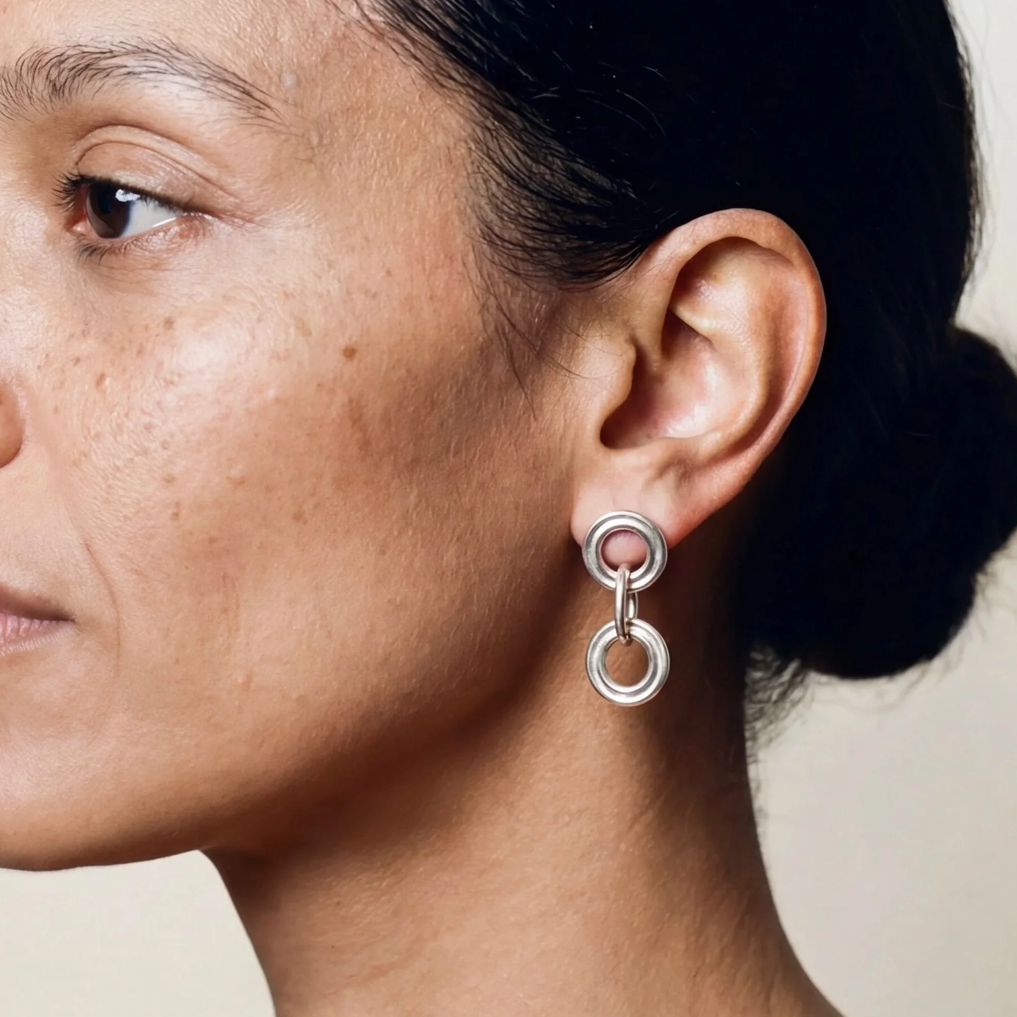 spiral drop earrings