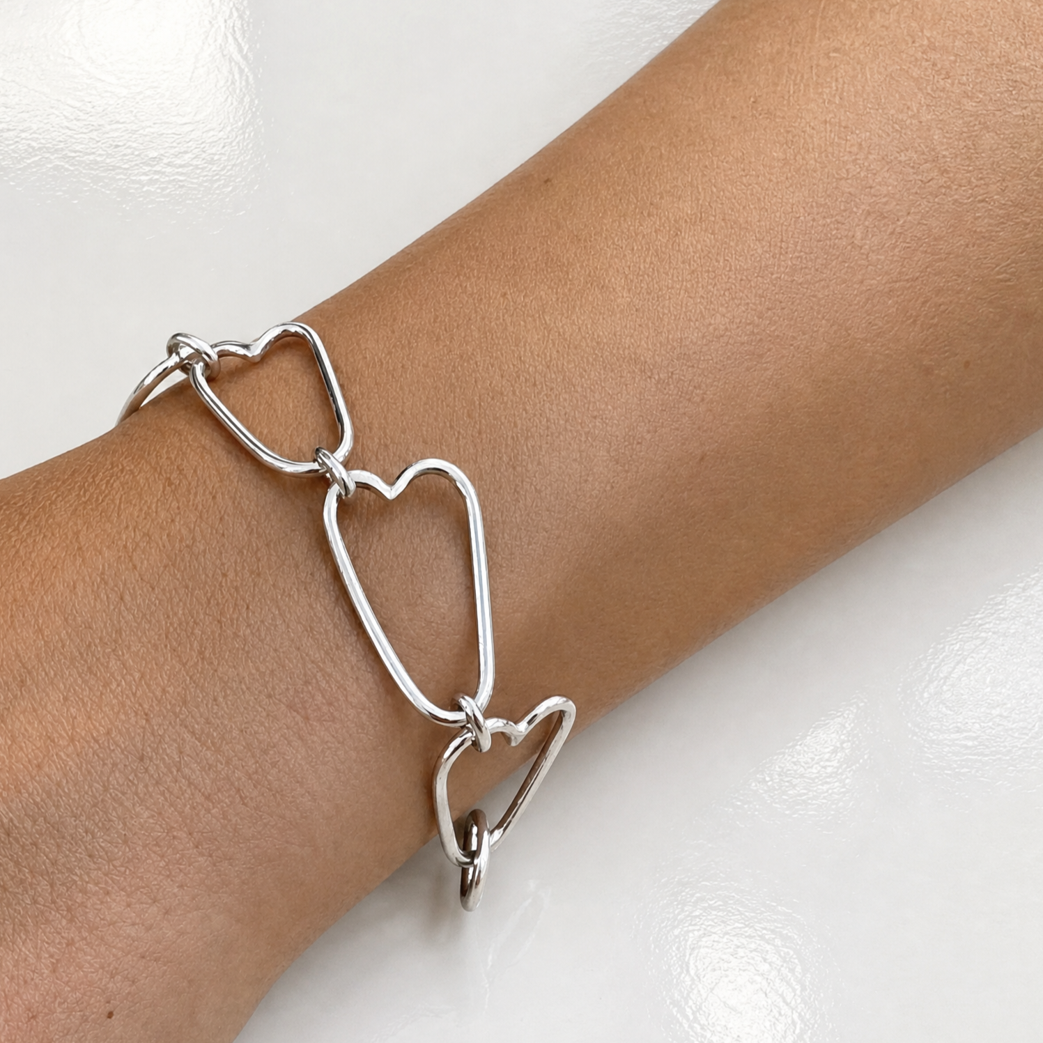 heart links bracelet