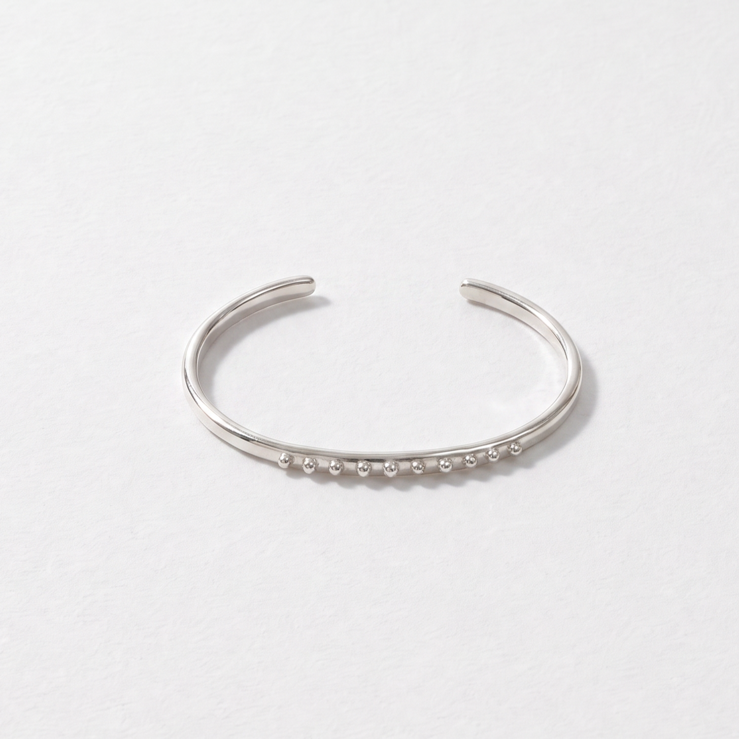 dots cuff silver bronze
