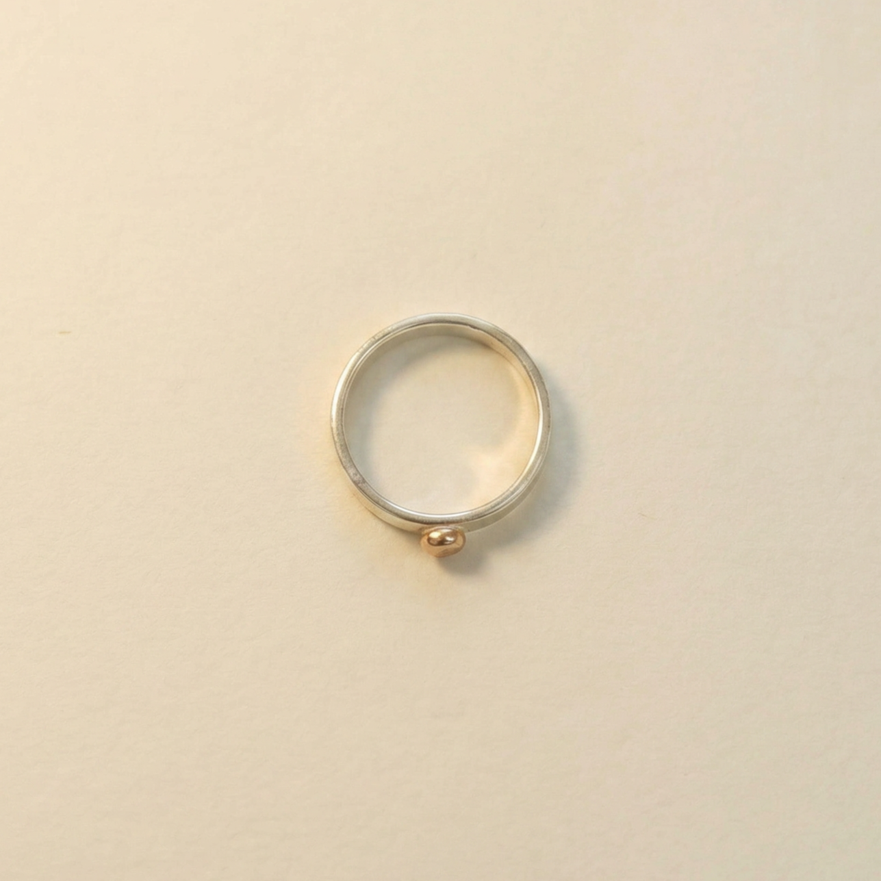dot ring silver bronze