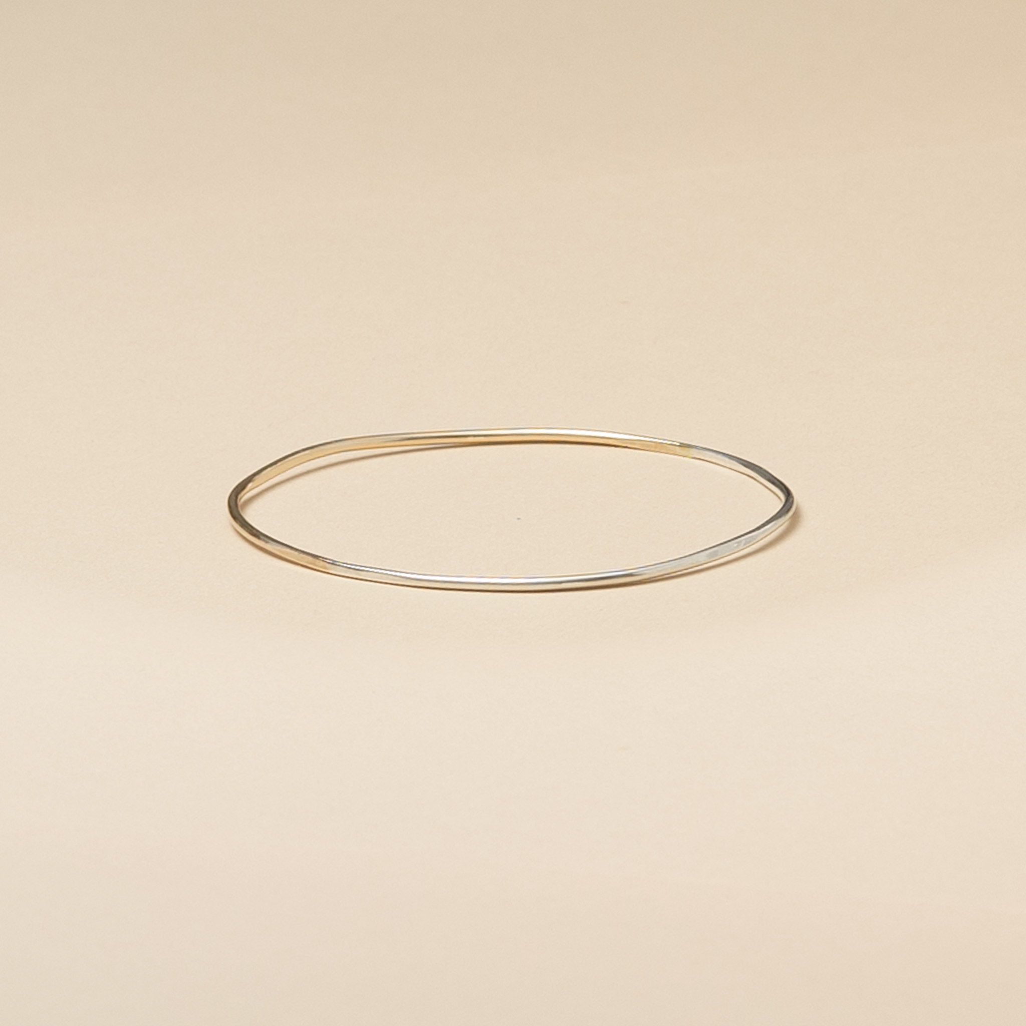 mix metal bangle bracelet silver gold oval