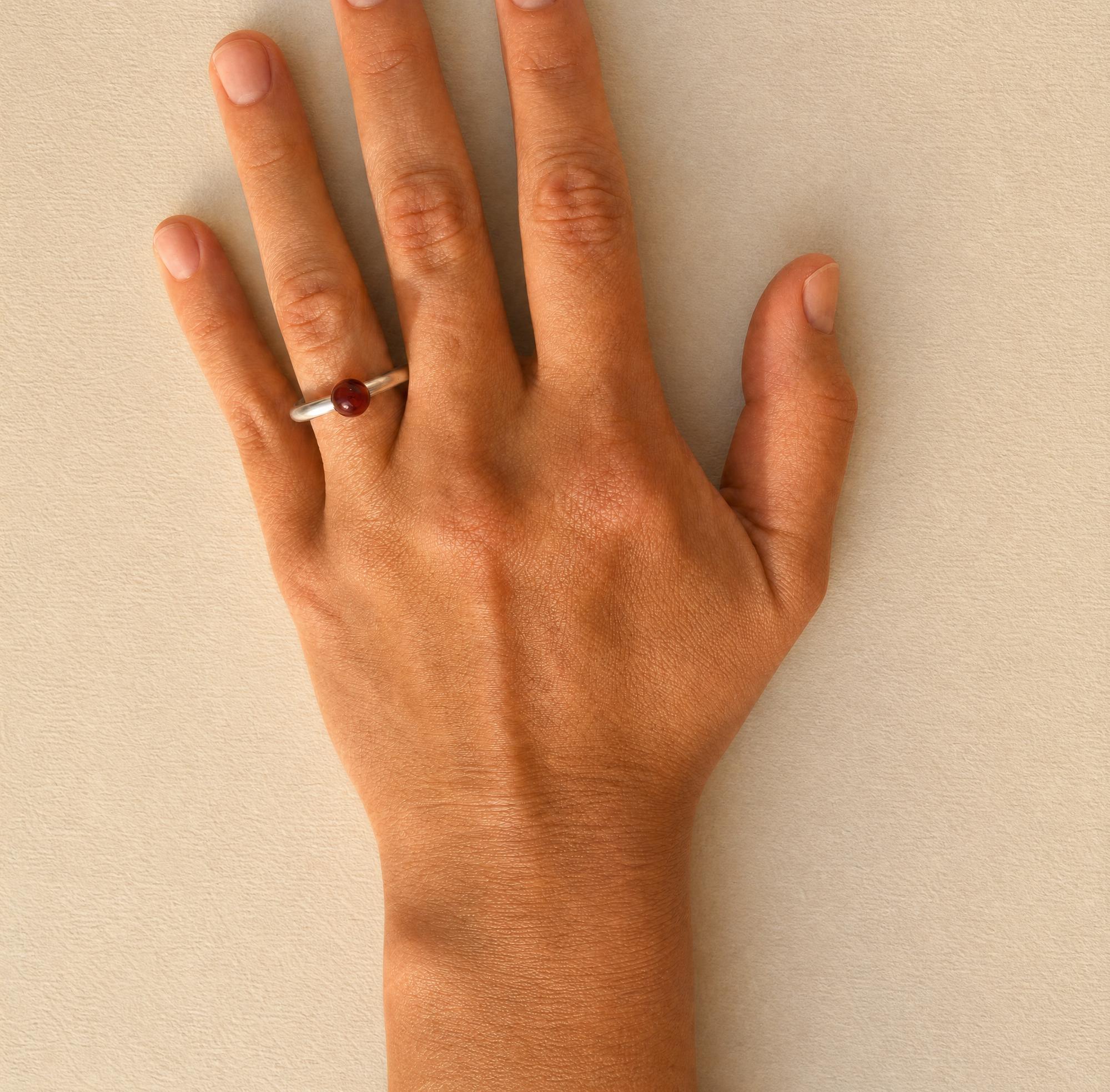small gumball cornelian ring