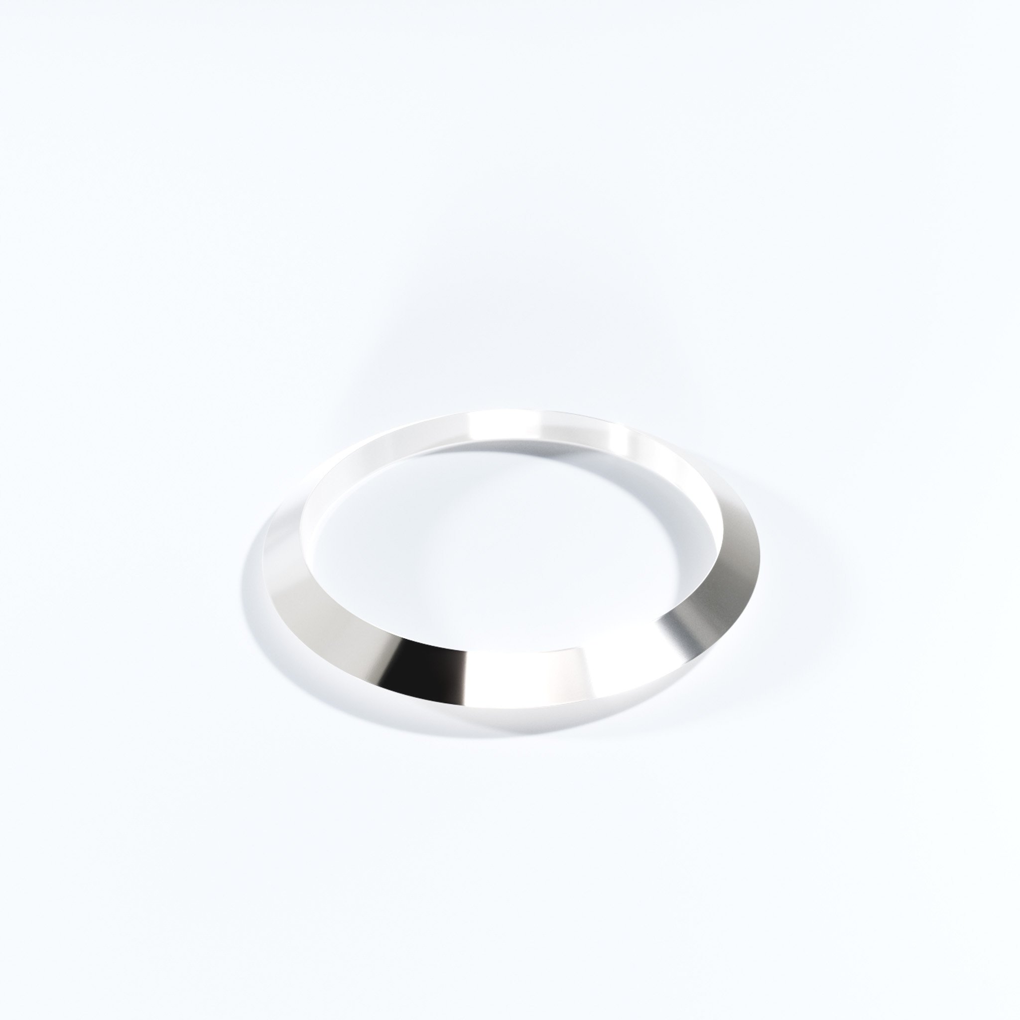 Leila sharp edge band ring