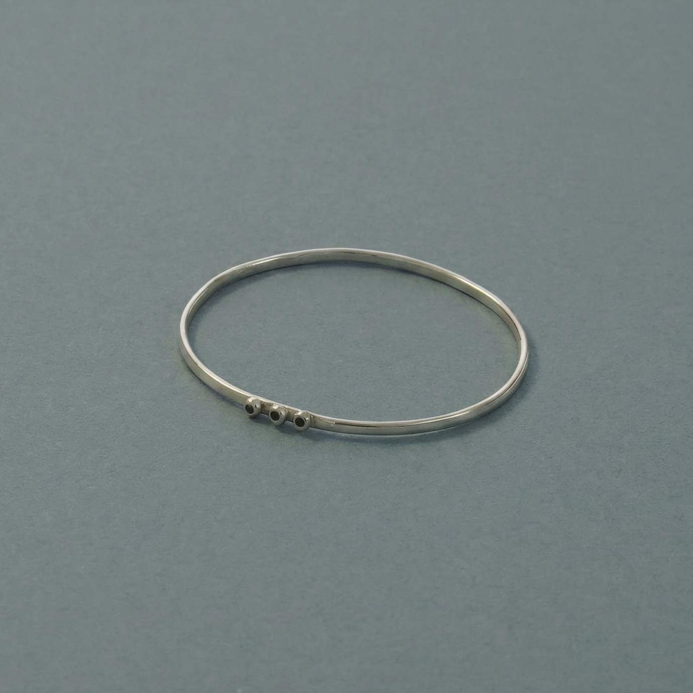 smoky quartz oval bangle