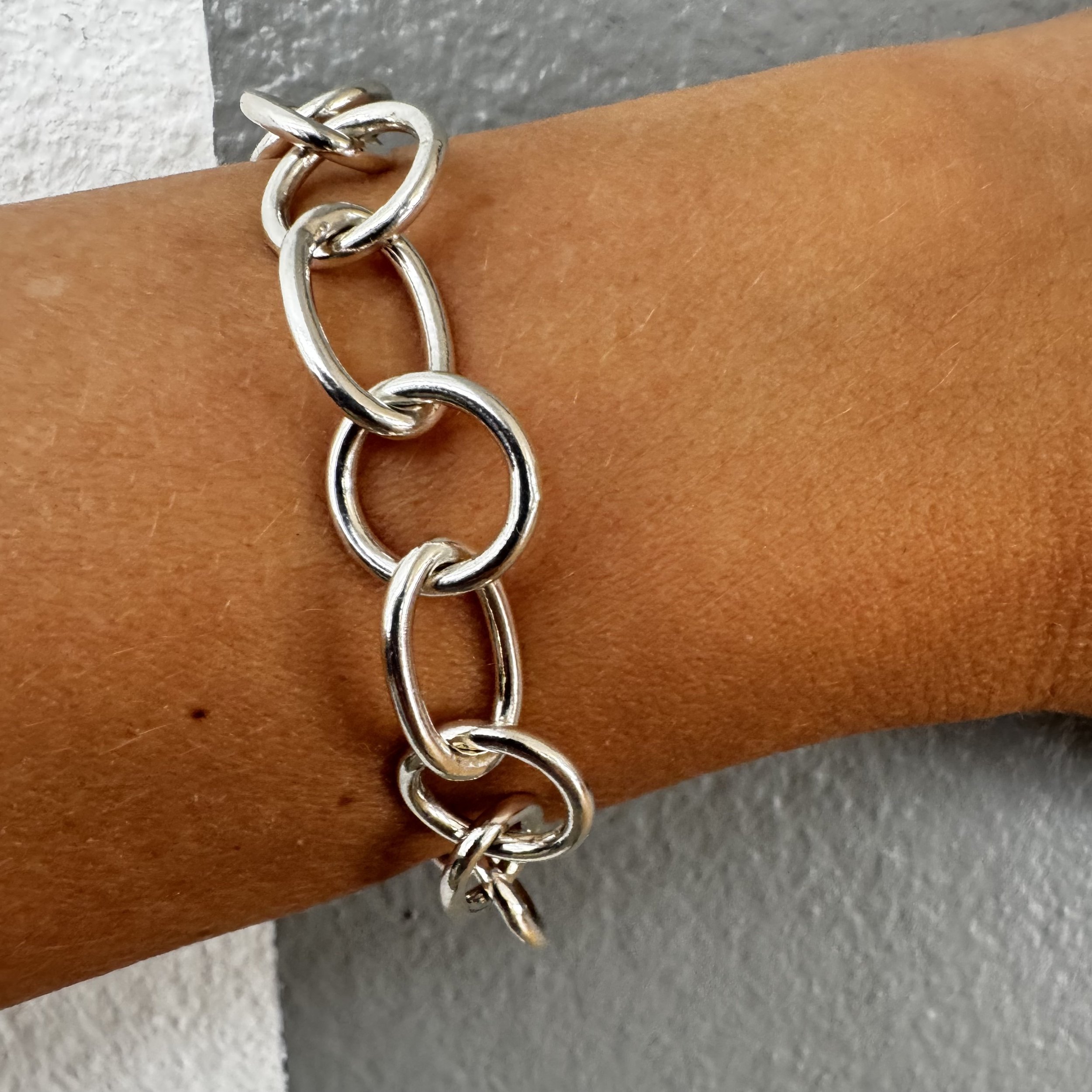 margot large chain bracelet silver