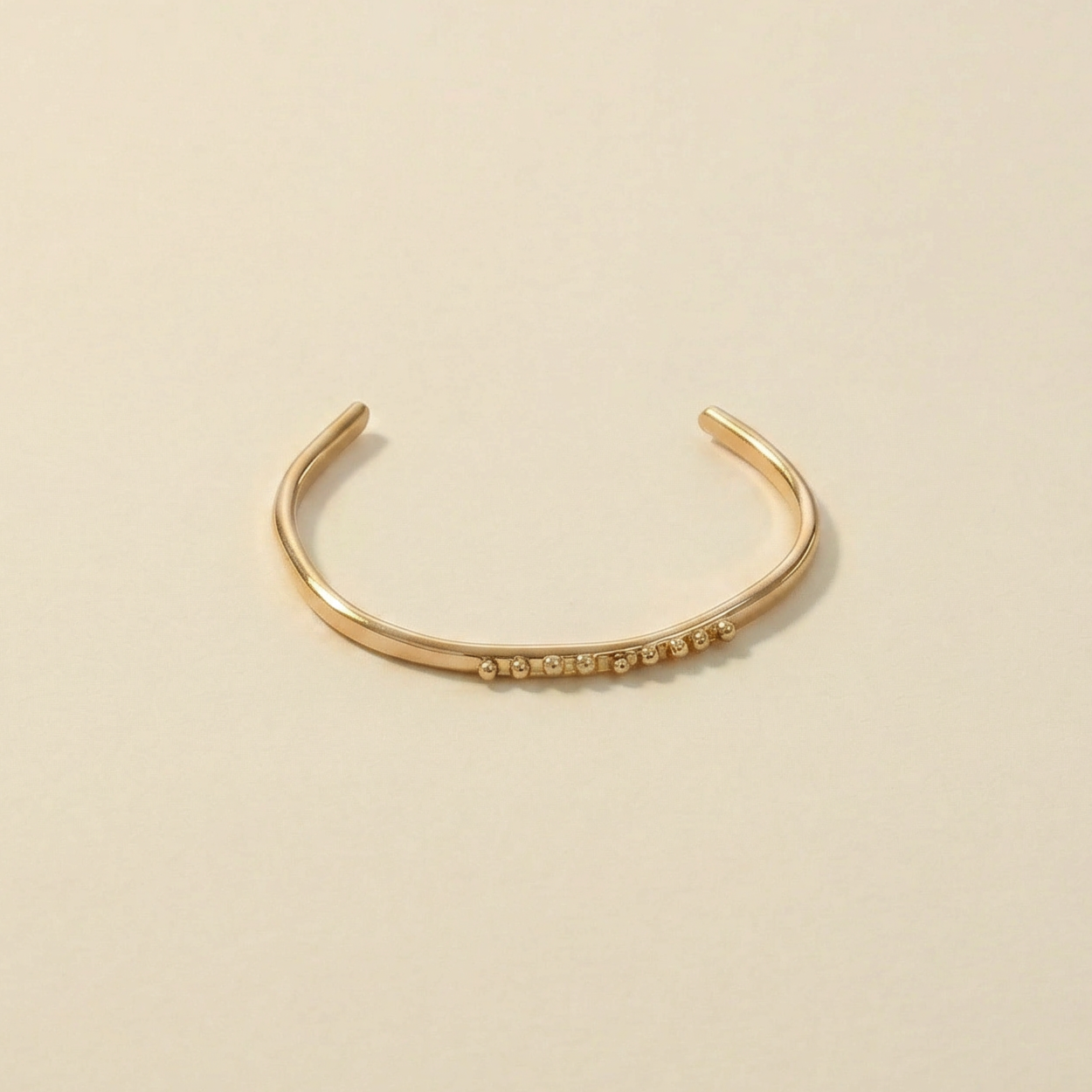 dots cuff silver bronze