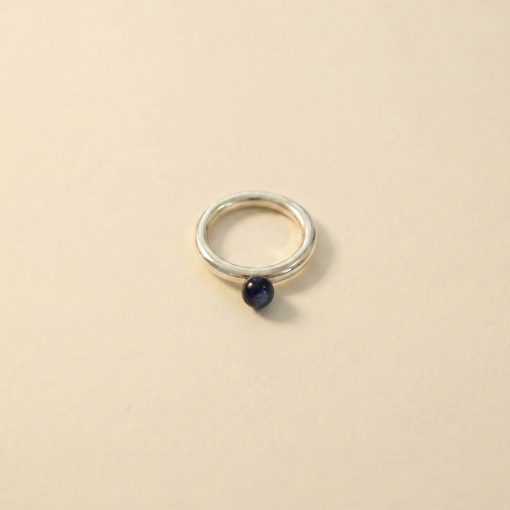 lapis gumball ring