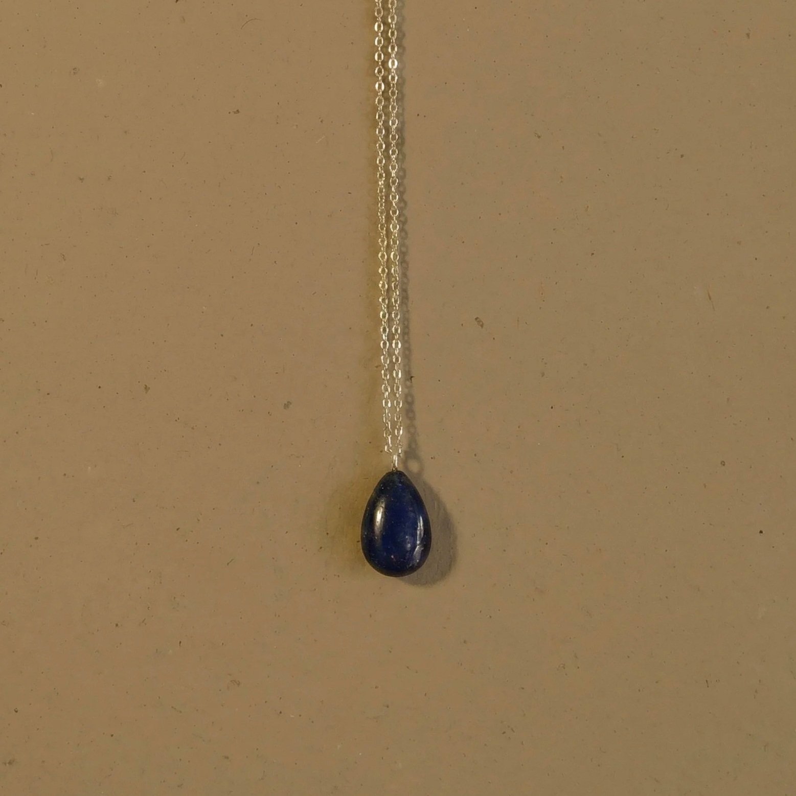 lapis petal necklace