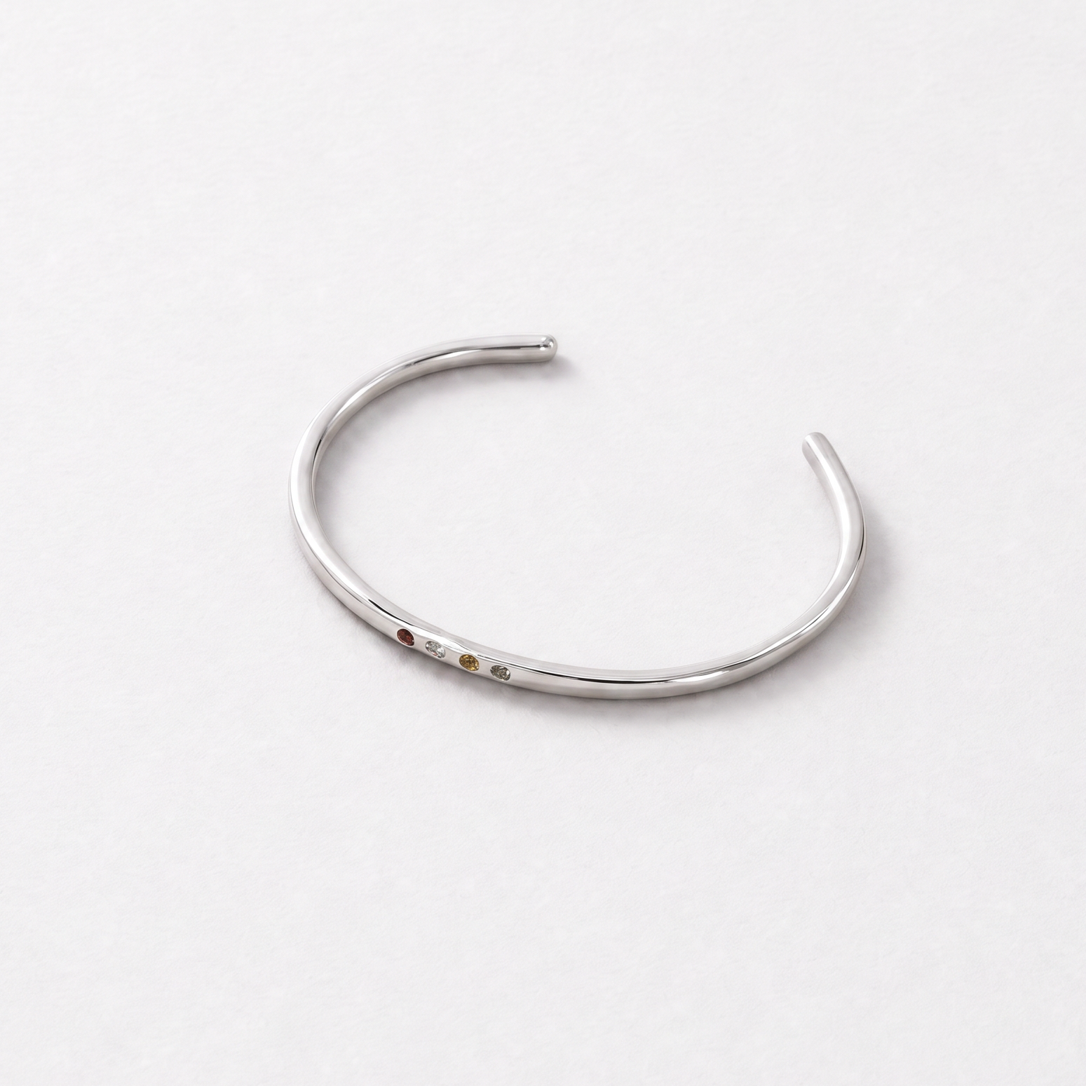 mixed stone bracelet cuff